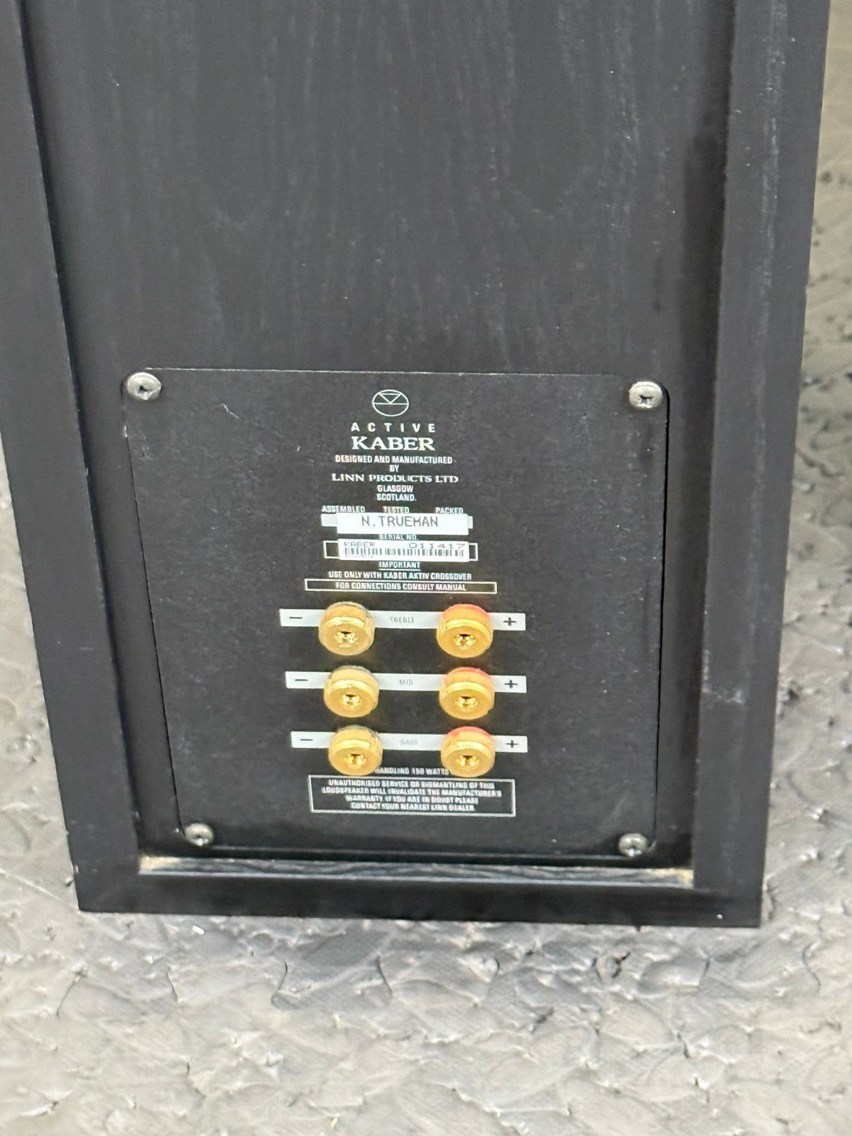 LINN KABER FLOOR STANDING SPEAKERS