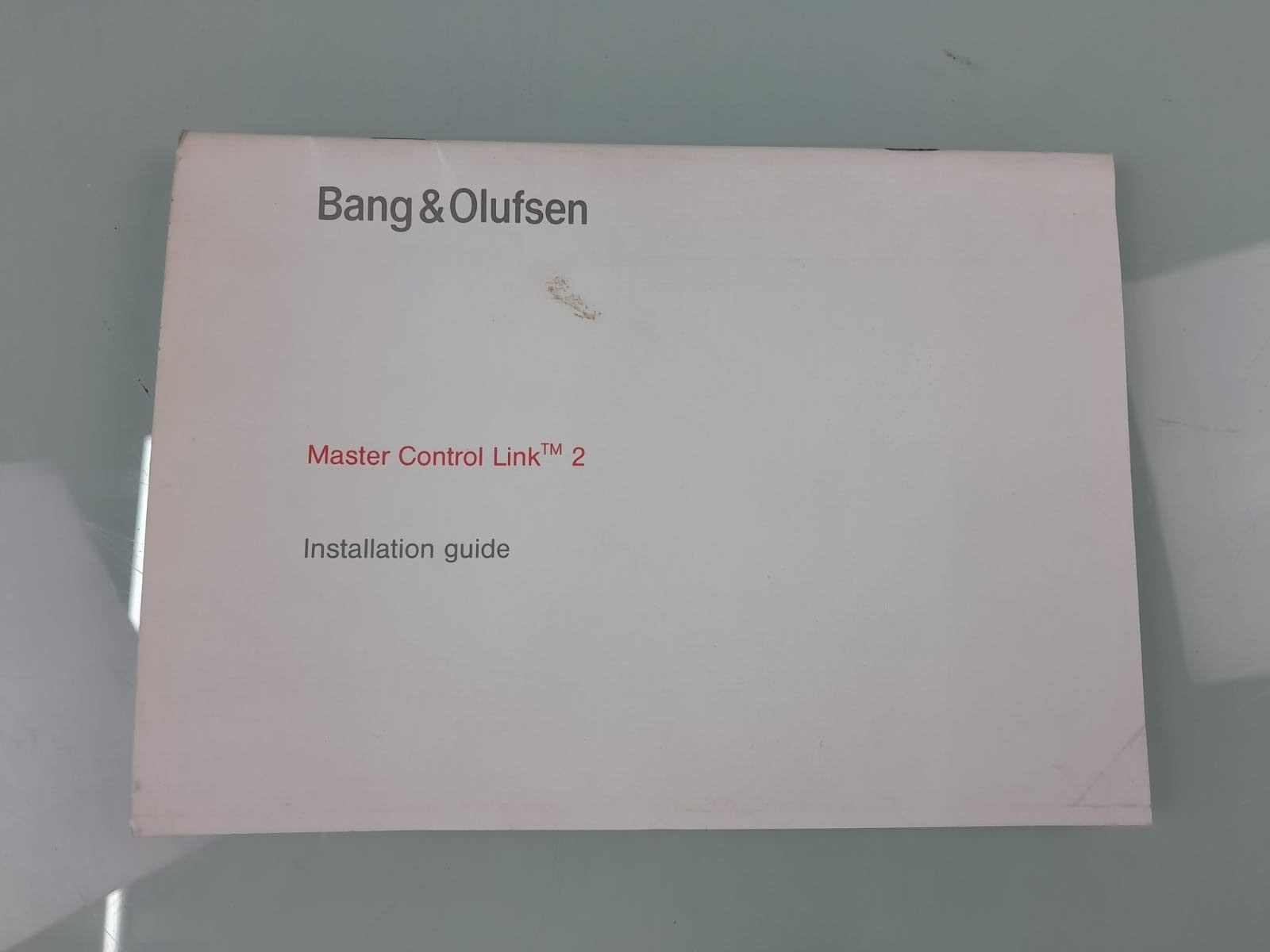 BANG & OLUFSEN B&O MASTER CONTROL LINK 2 INSTALLATION GUIDE
