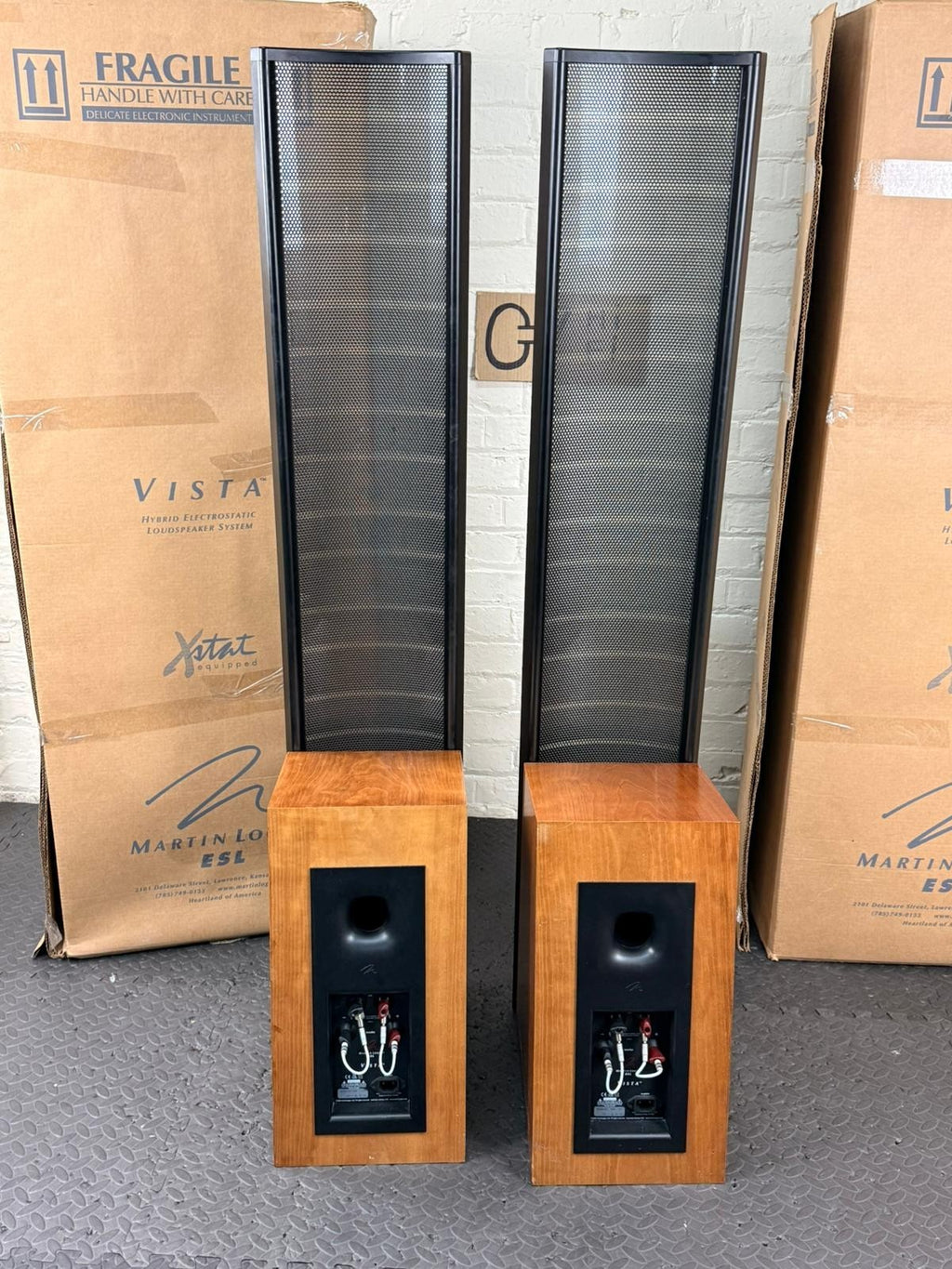 MARTIN LOGAN ESL VISTA SPEAKERS