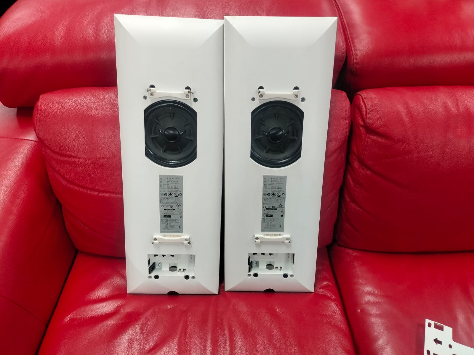 BANG & OLUFSEN B&O BEOLAB 12.2 TITANIUM SPEAKERS WITH WALL BRACKETS