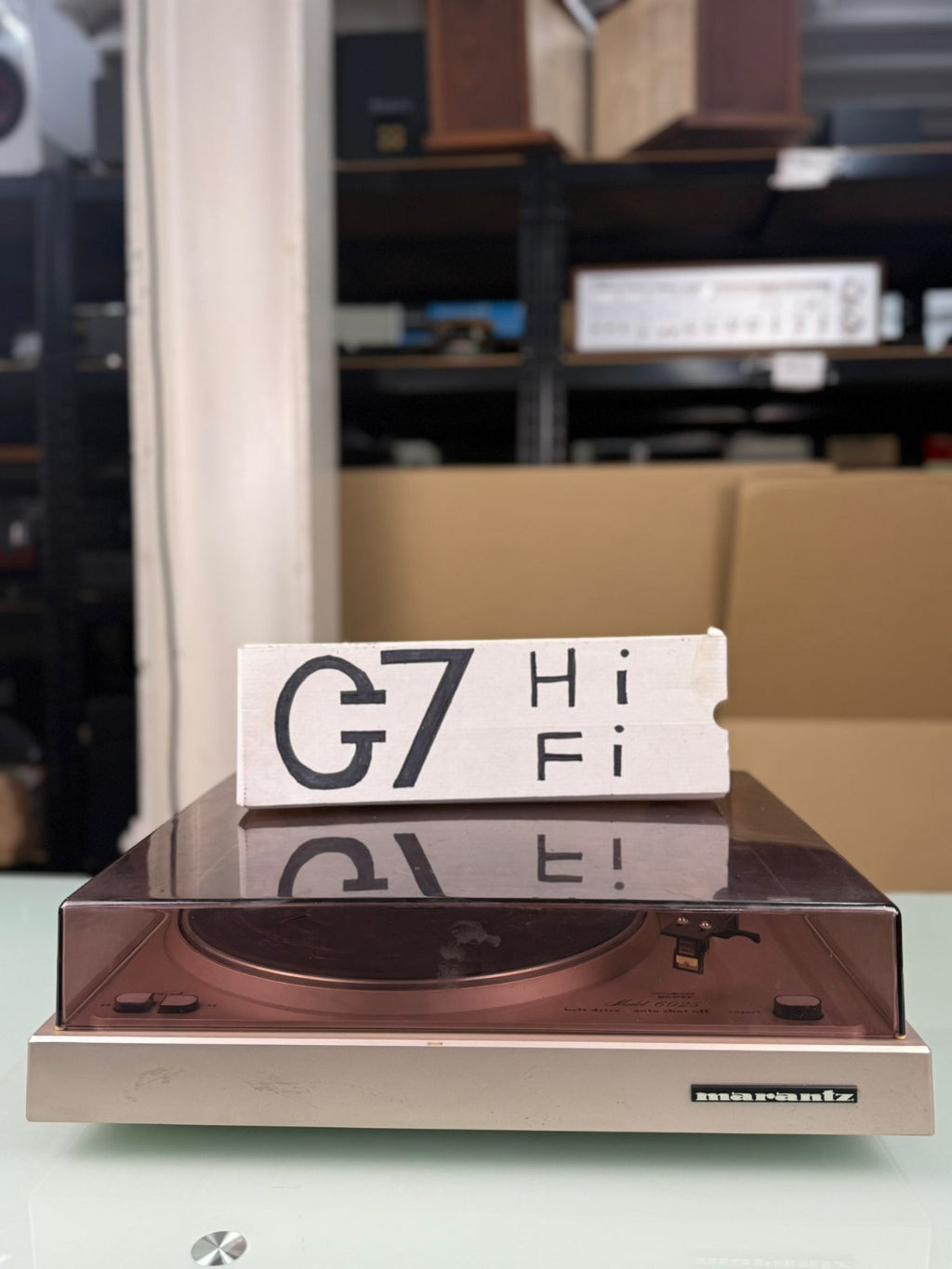 MARANTZ 6025 TURNTABLE WITH SHURE M75ED TYPE 2 CARTRIDGE