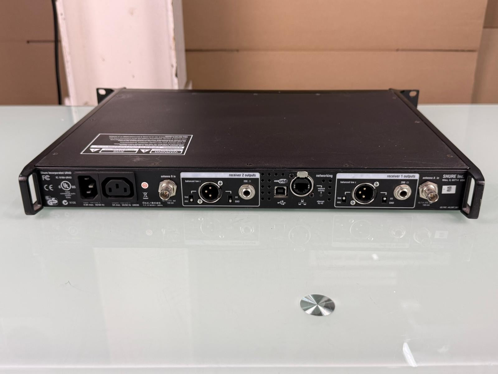 Shure UR4D J5E Dual Channel Wireless Receiver 578-638 MHz  #1