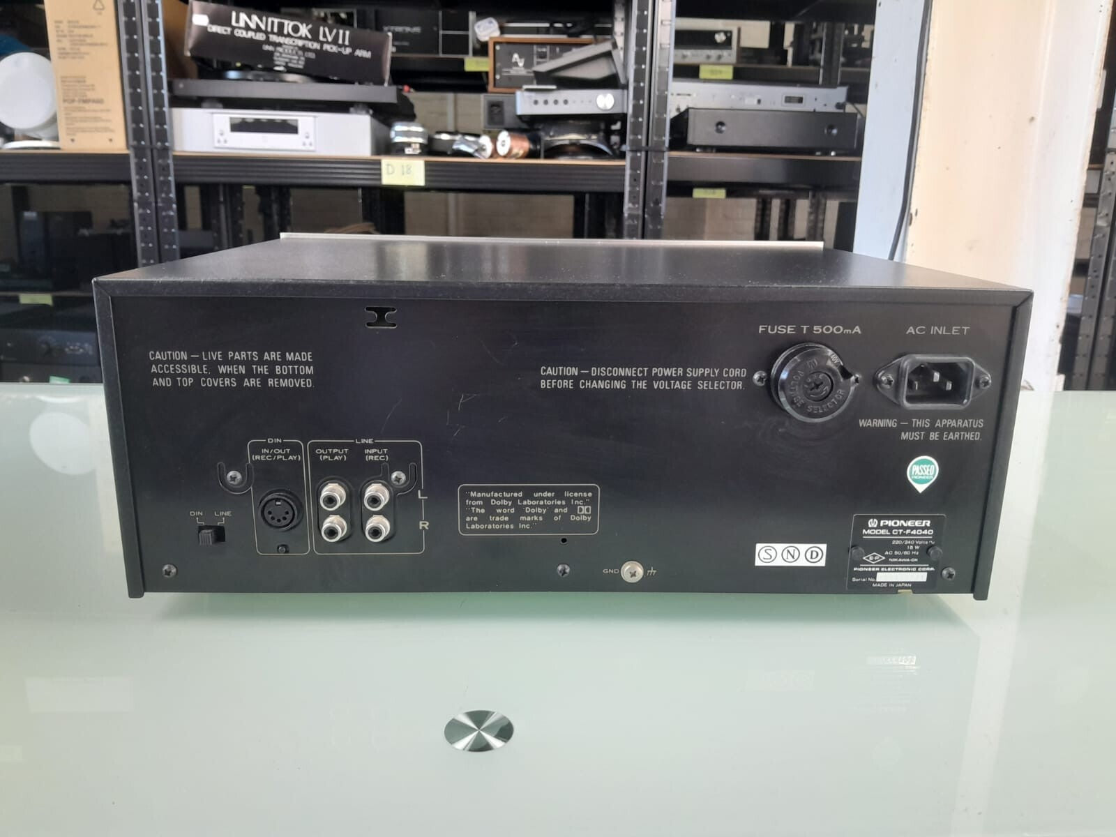 PIONEER CT F4040 STEREO CASSETTE TAPE DECK