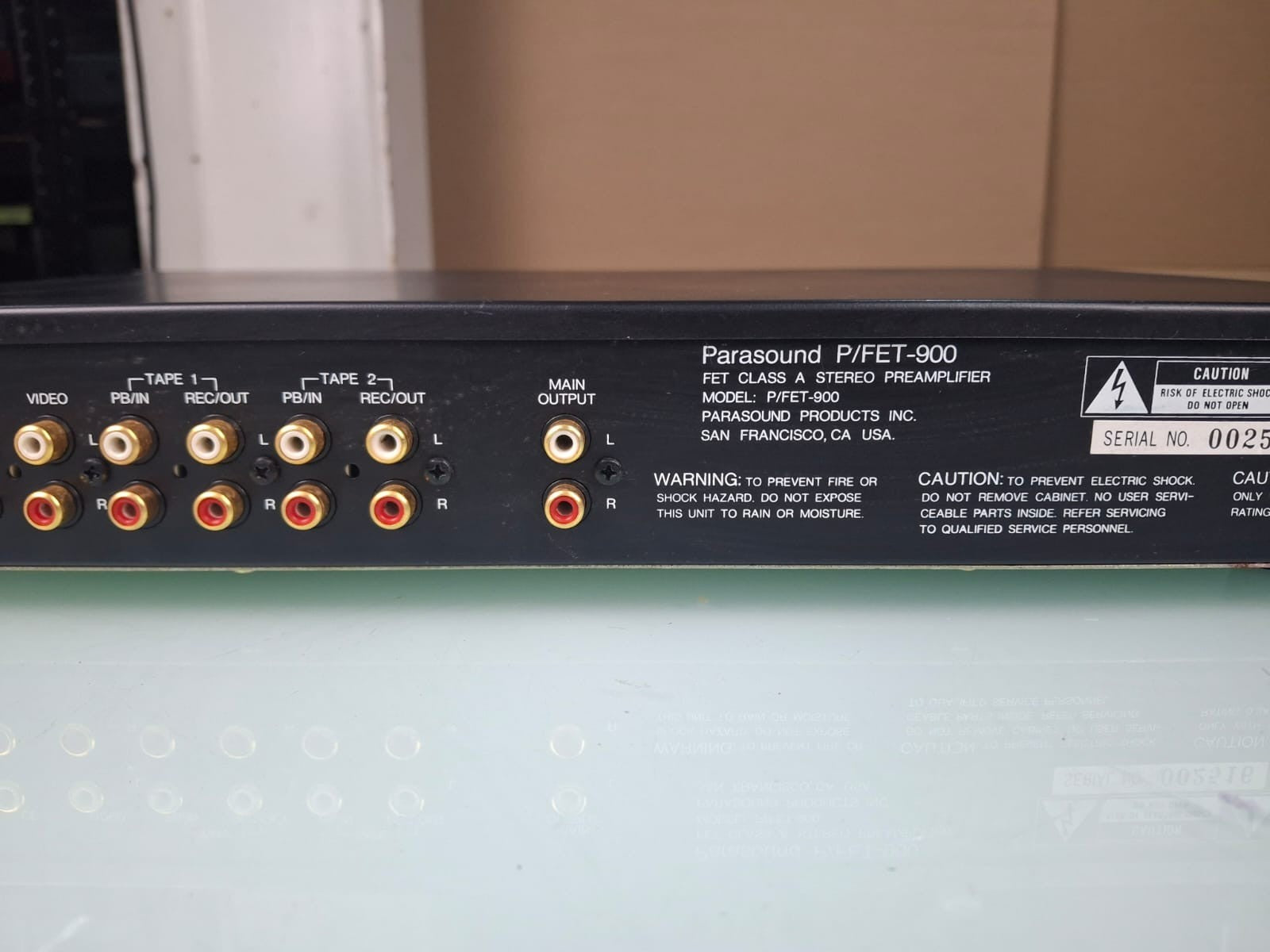 PARASOUND P/FET 900 FET CLASS A DISCRETE PREAMPLIFIER