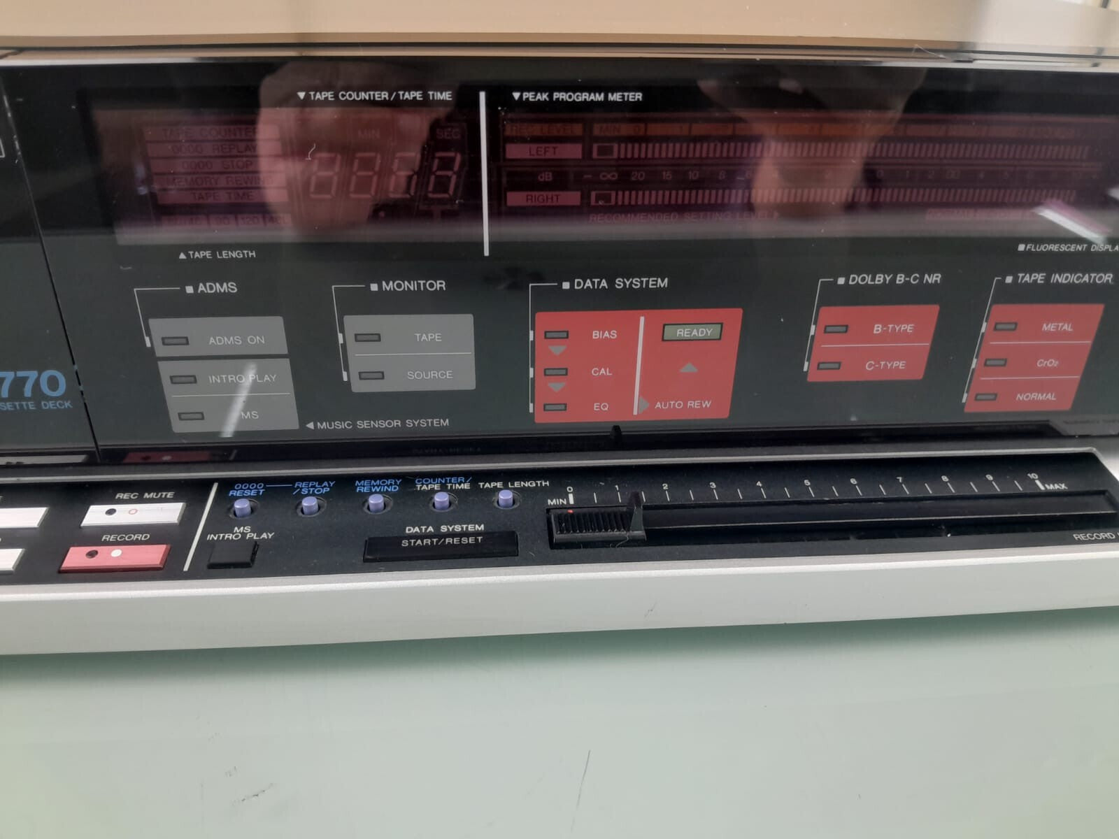 SERVICED AIWA F 770 STEREO CASSETTE DECK