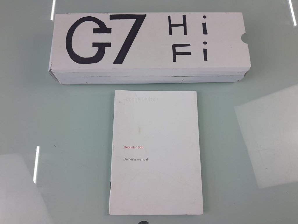 BANG & OLUFSEN B&O BEOLINK 1000 REMOTE CONTROL OWNER'S MANUAL