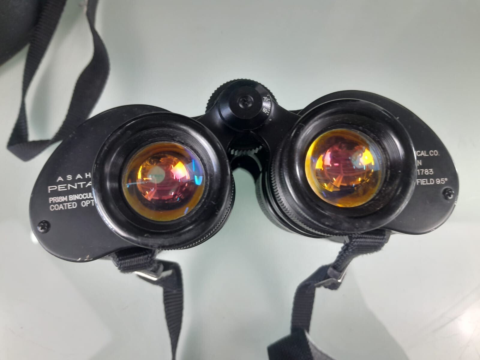 ASAHI PENTAX PRISM BINOCULARS COATED OPTICS 8X40 WIDE FIELD 9.5