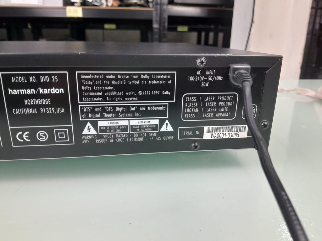 HARMAN KARDON DVD 25 DVD PLAYER