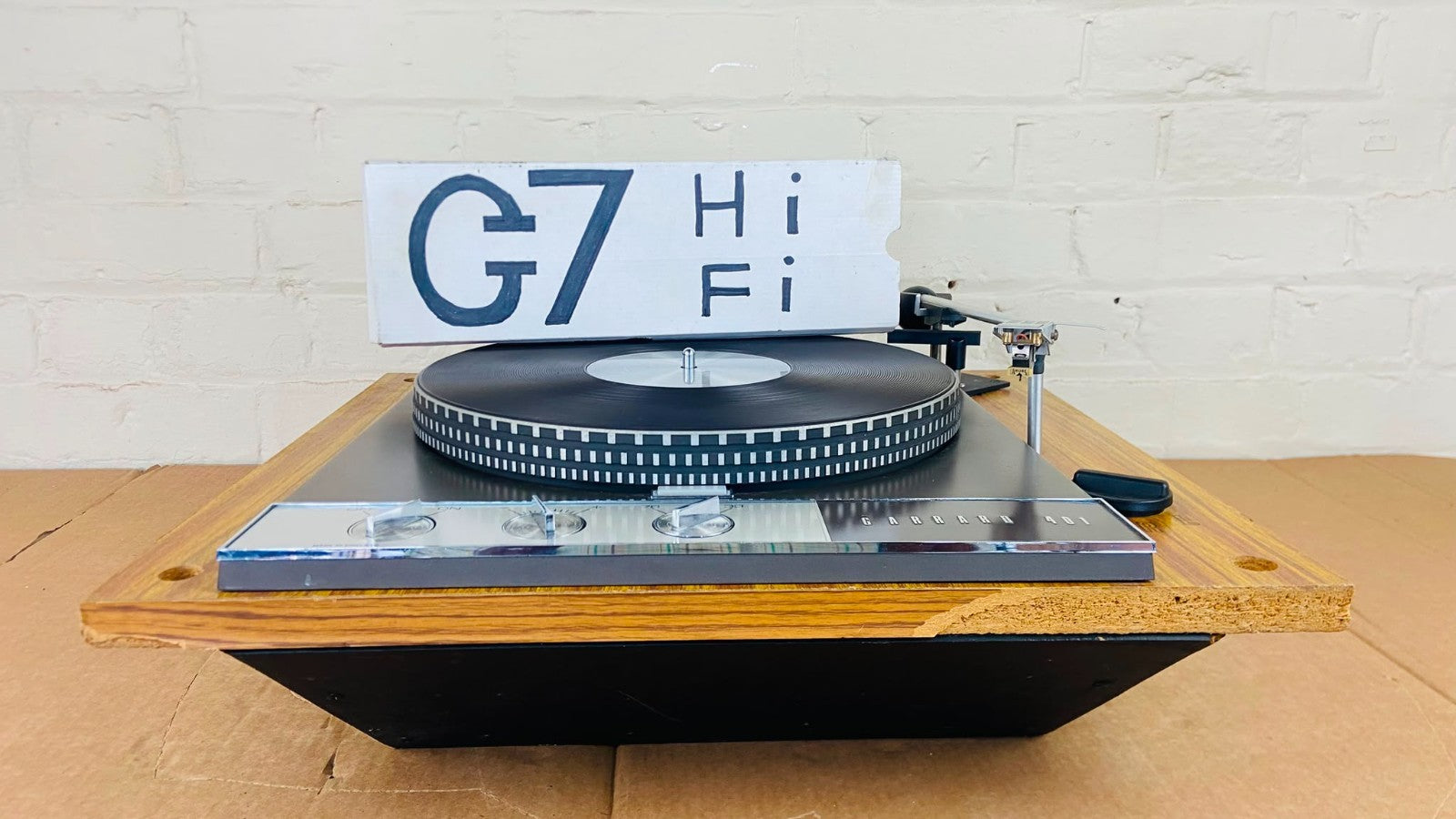 GARRARD 401 TURNTABLE WITH SHURE 75 6 CARTRIDGE