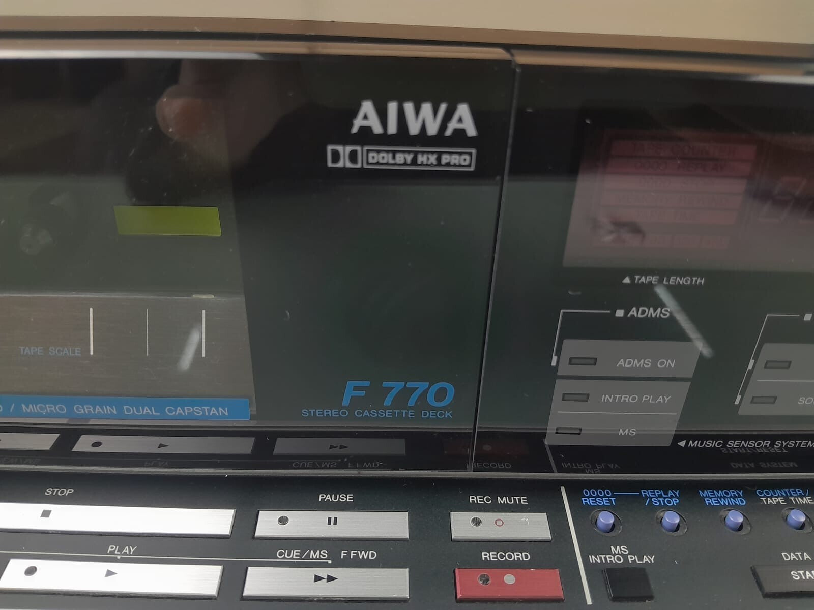 SERVICED AIWA F 770 STEREO CASSETTE DECK