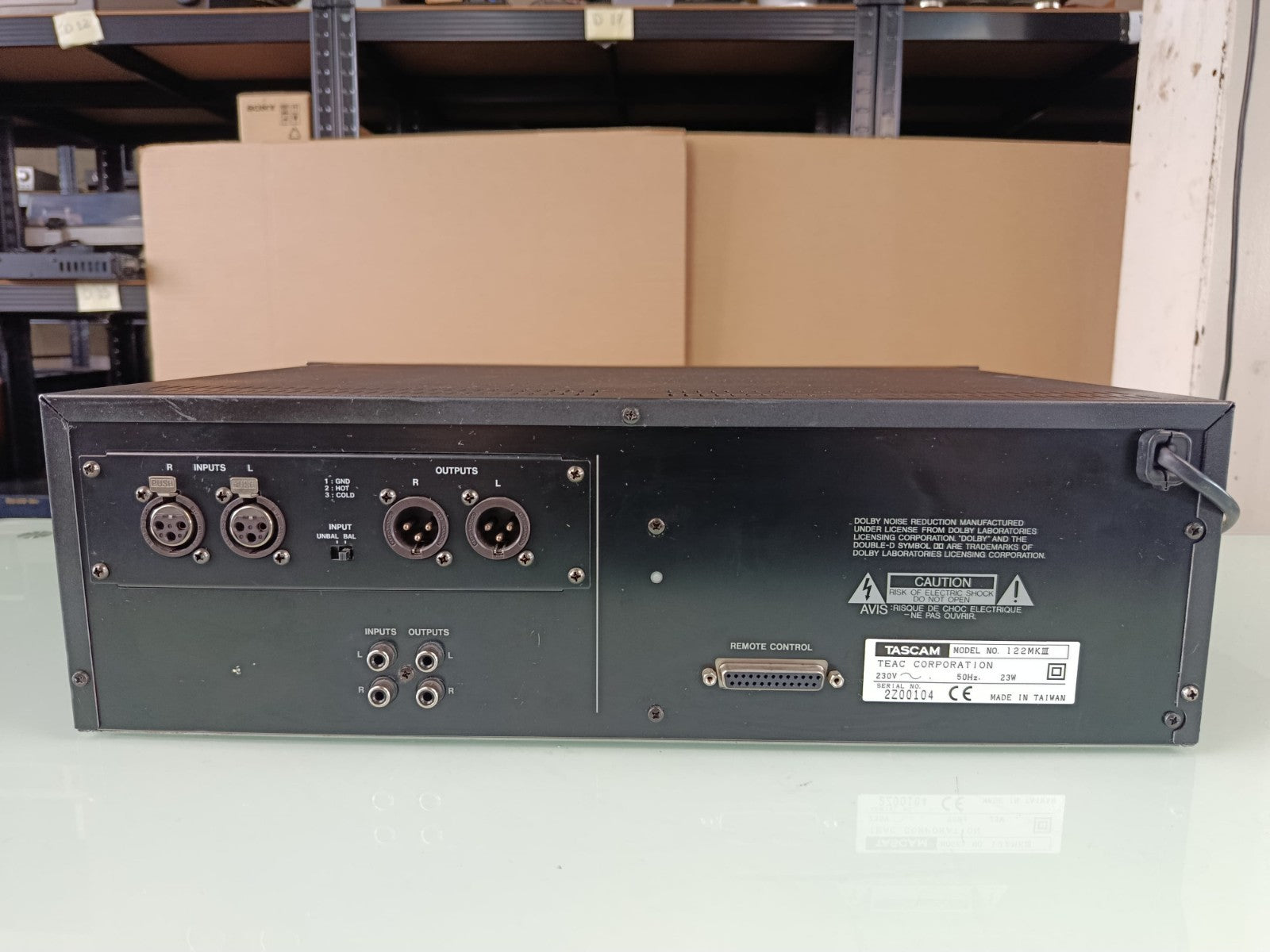 TASCAM 122 MKIII CASSETTE DECK