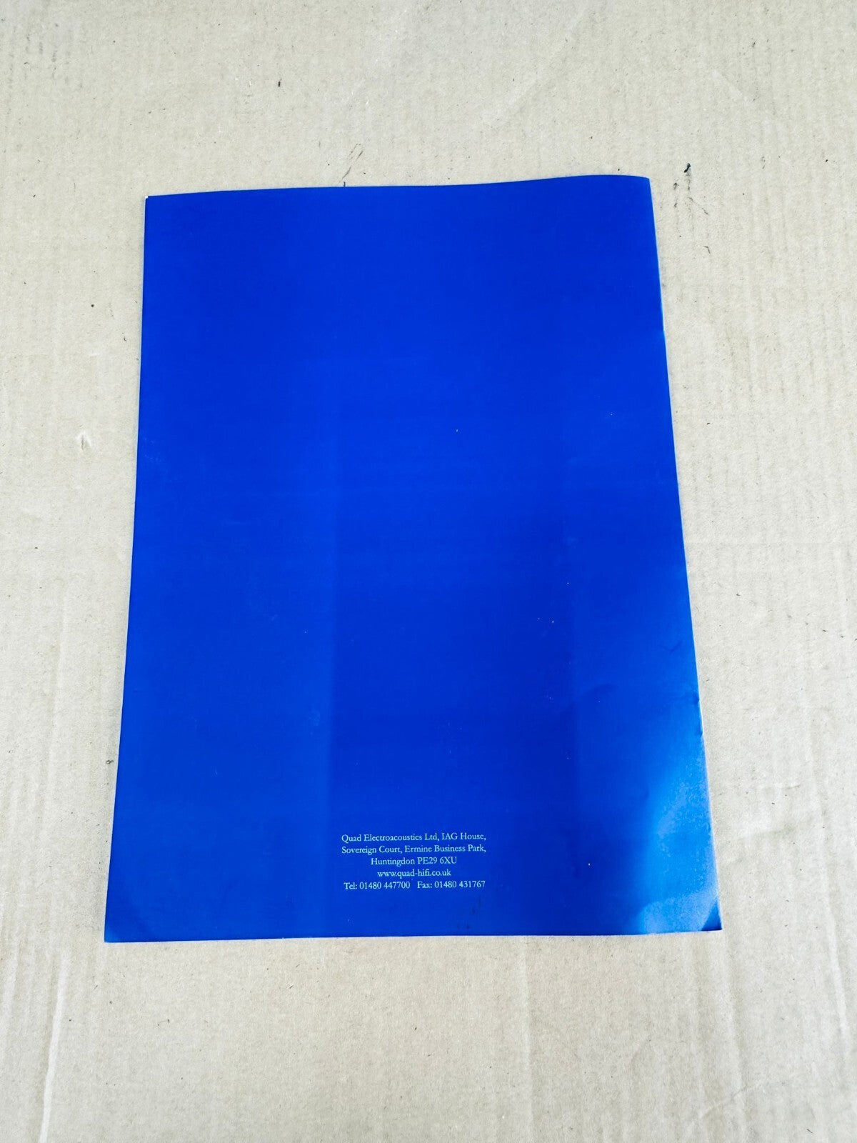 Quad L-ite lite Compact Satellite Loudspeakers Owner's Manual