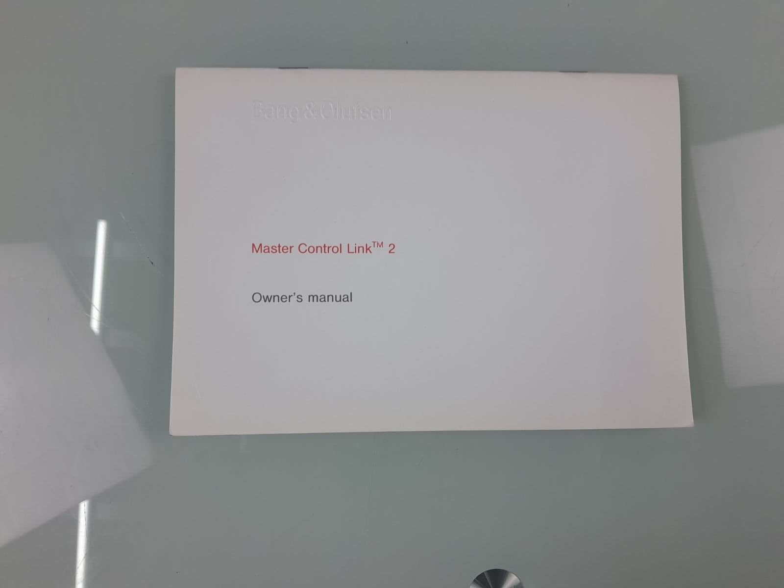 BANG & OLUFSEN B&O MASTER CONTROL LINK 2 OWNER'S MANUAL