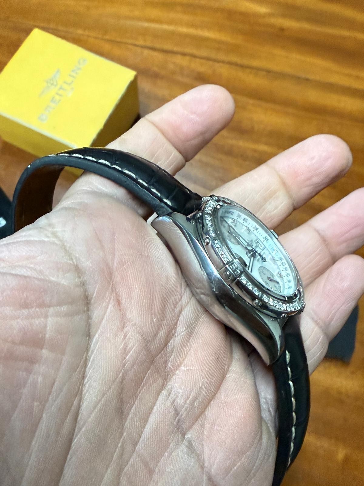 SERVICED! BREITLING 1884 CHRONO COCKPIT A13357 WATCH WITH BOX AND PAPERS