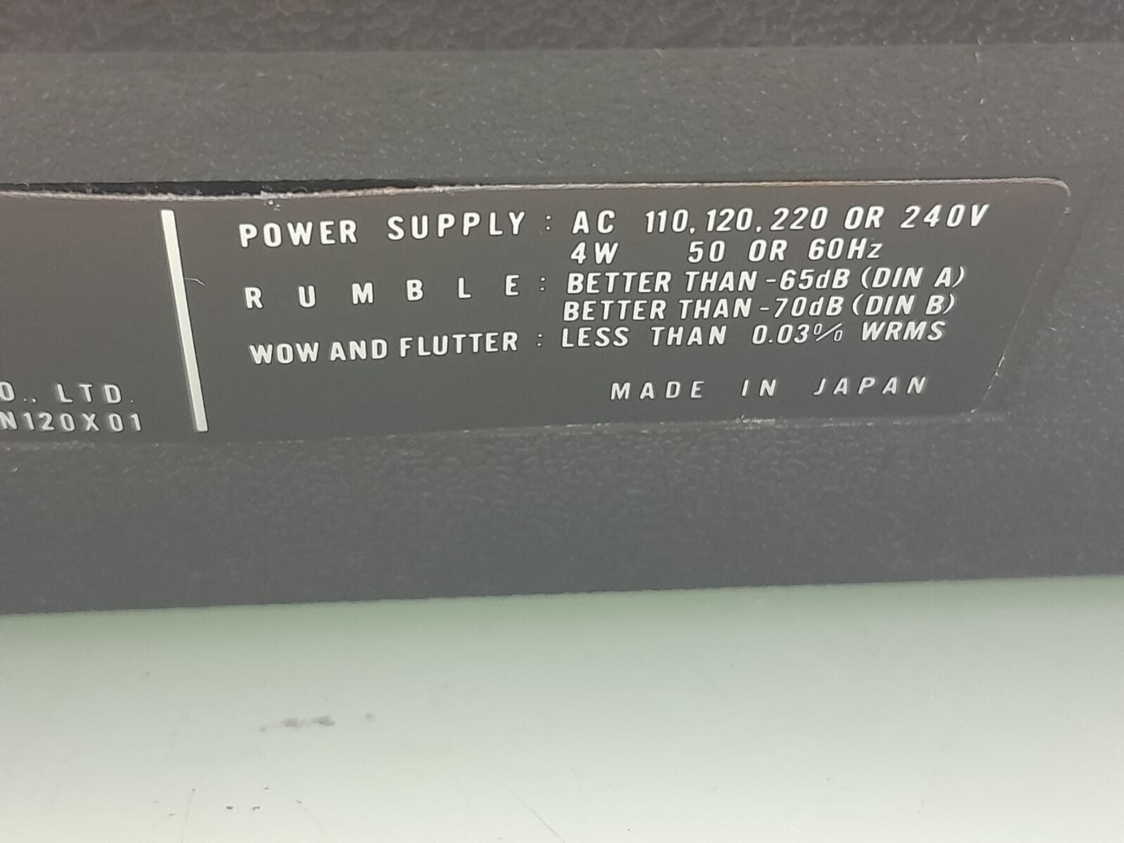 TECHNICS SL 1200 DIRECT DRIVE TURNTABLE ORTOFON M 15 E SUPER