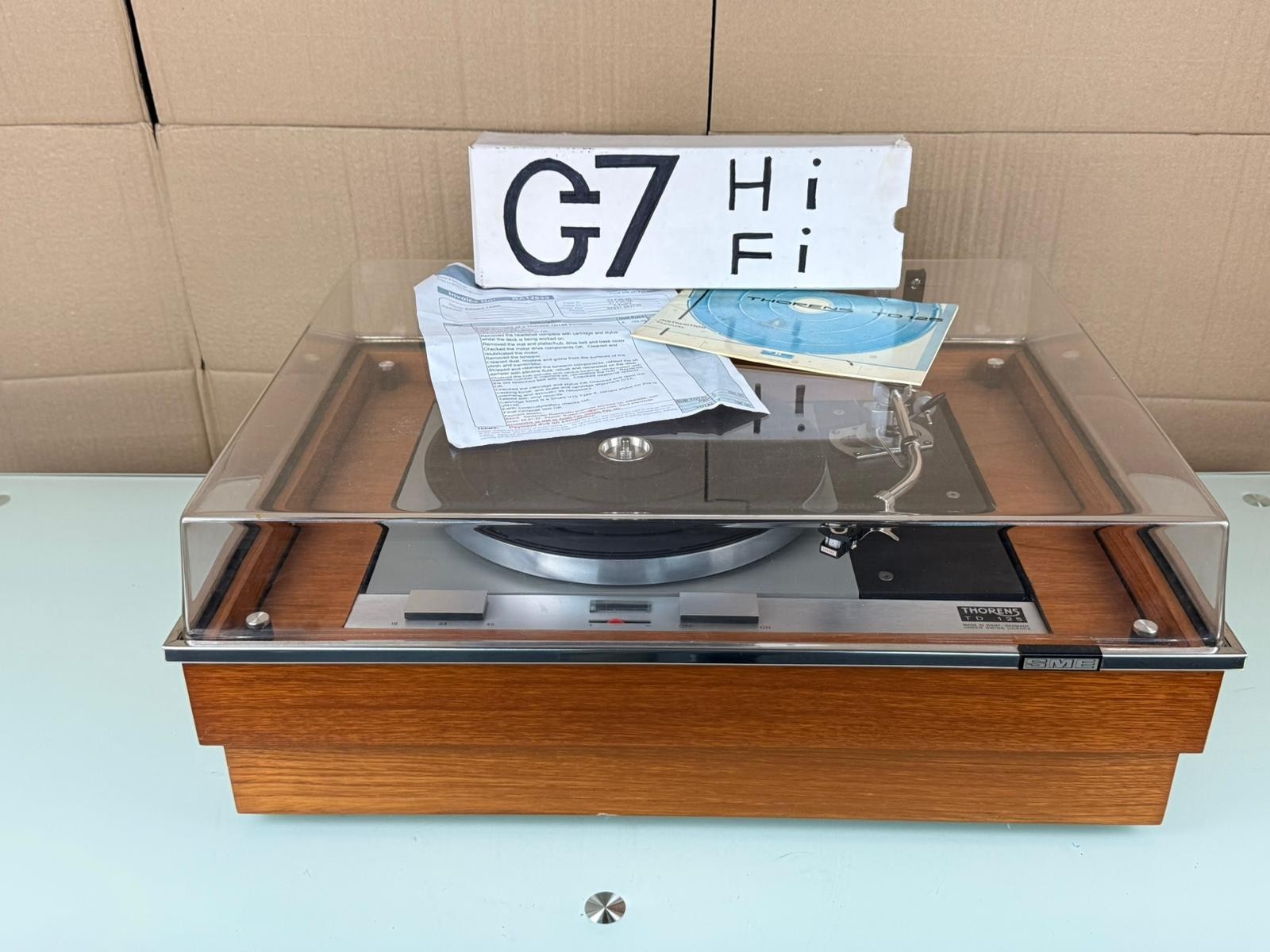 SERVICED THORENS TD 125 TURNTABLE WITH SME 3009 TONEARM