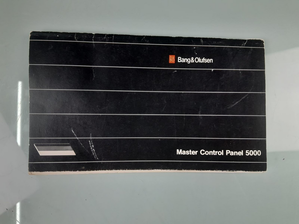 BANG & OLUFSEN BEOSYSTEM 5000 MASTER CONTROL PANEL MANUAL