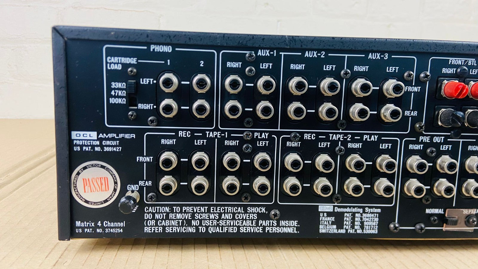 JVC JA X9 8 CHANNEL INTEGRATED AMPLIFIER