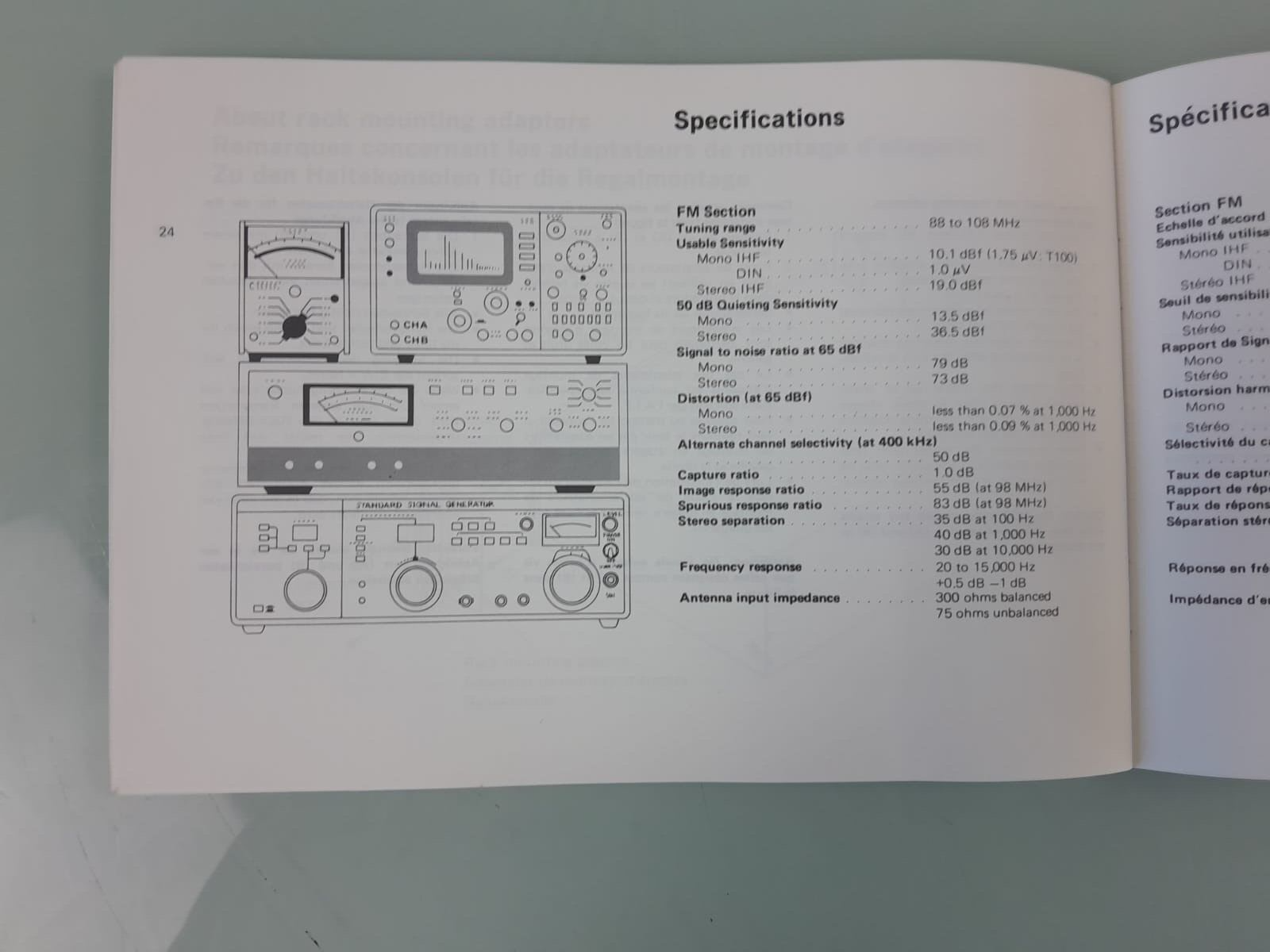 SANSUI TU 417 AM/FM STEREO TUNER OPERATING INSTRUCTIONS