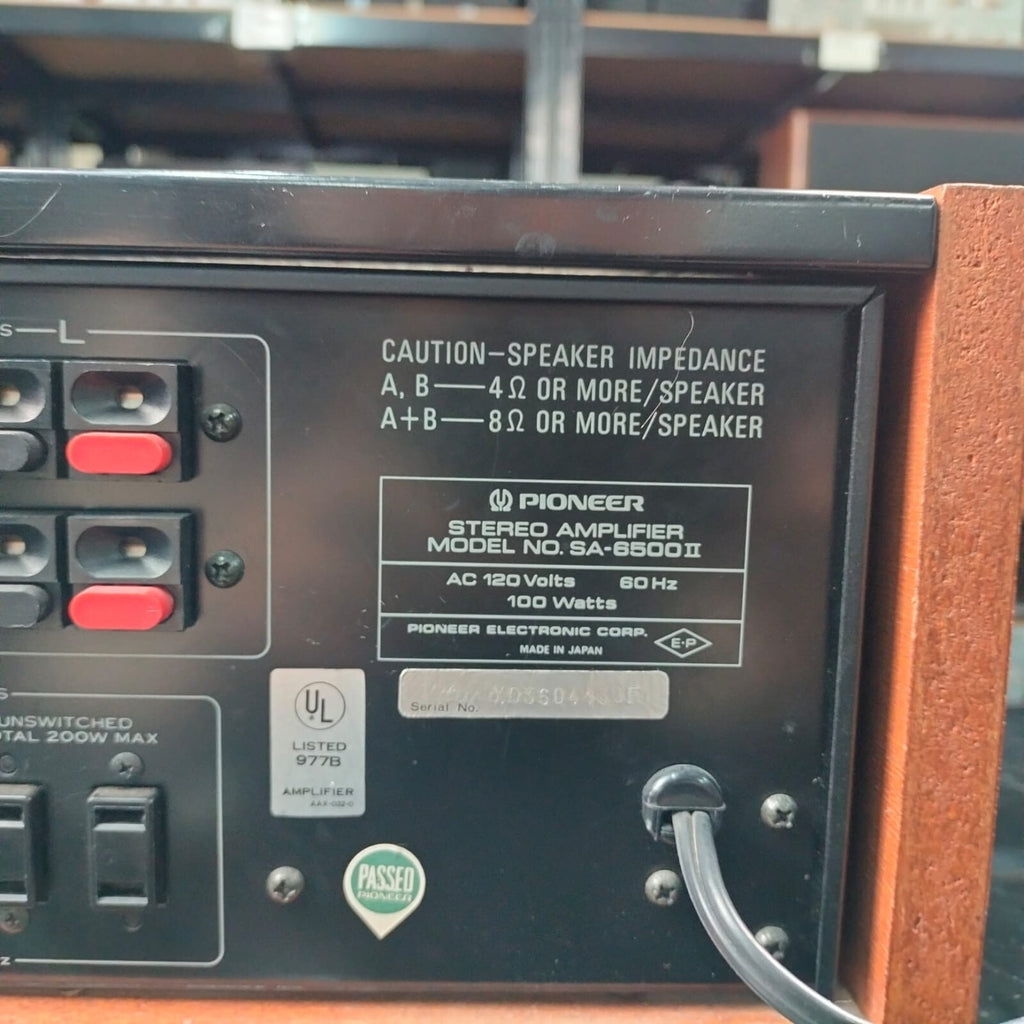 PIONEER SA 6500 II STEREO AMPLIFIER