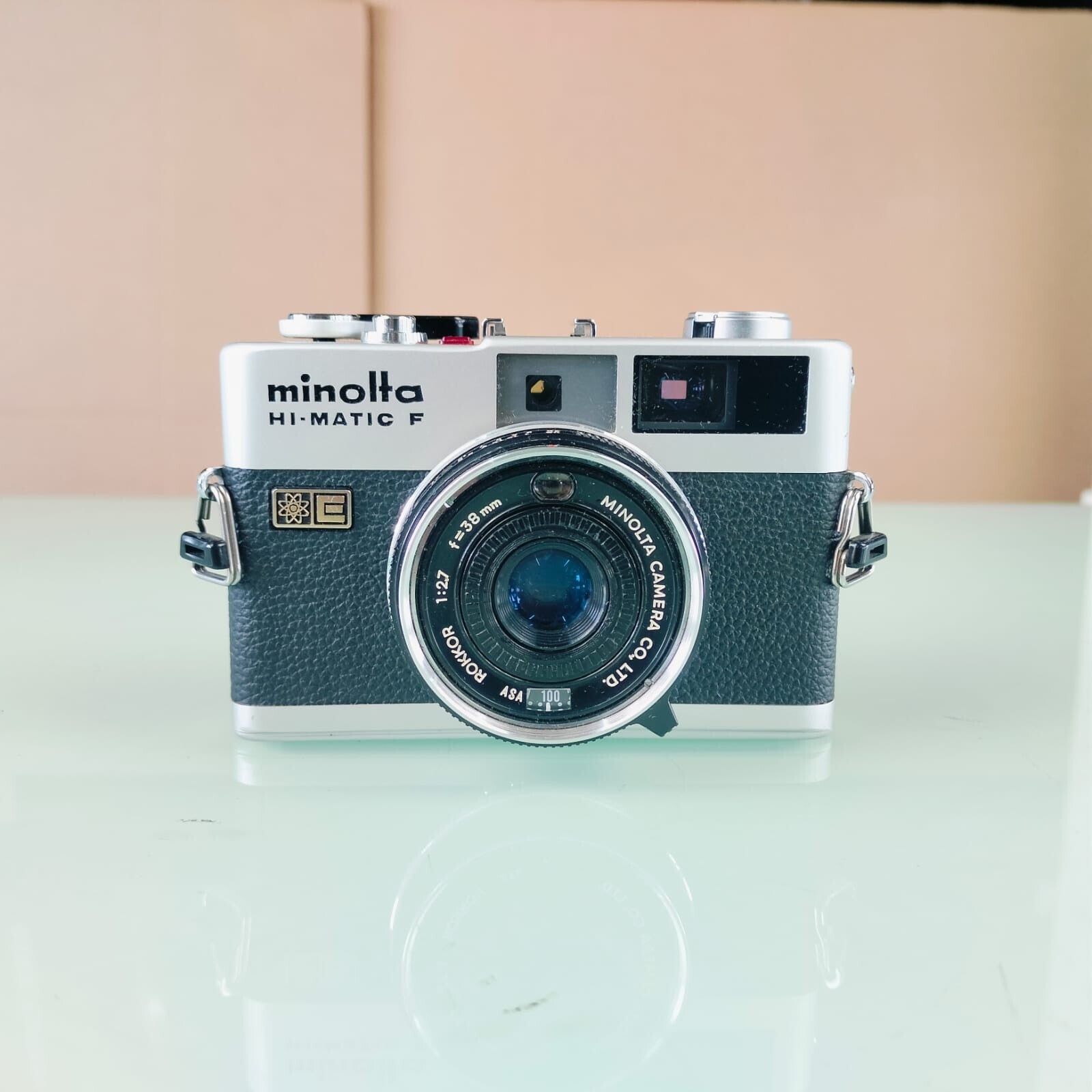 MINOLTA HI MATIC F RANGEFINDER CAMERA ROKKOR F=38MM 1:2.7 LENS