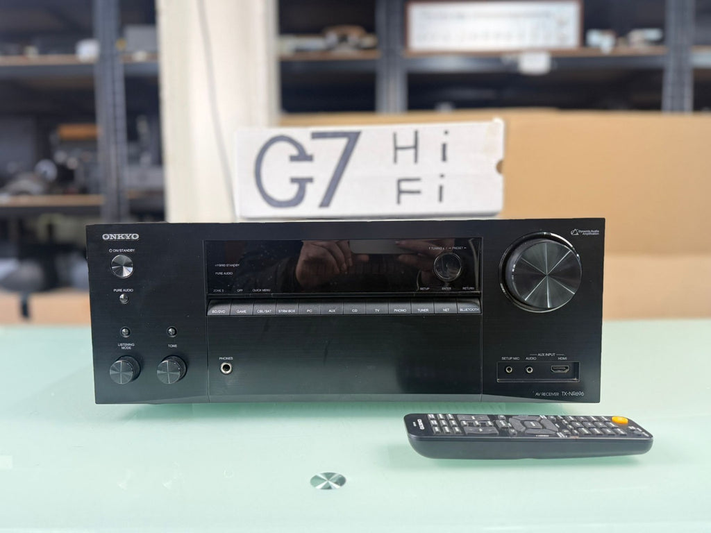 ONKYO TX NR696 AV RECEIVER WITH REMOTE