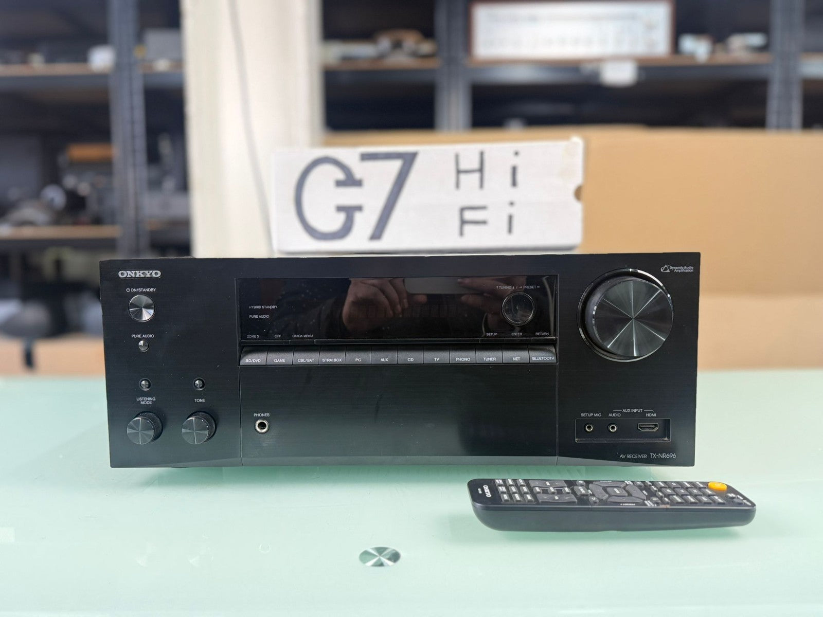ONKYO TX NR696 AV RECEIVER WITH REMOTE