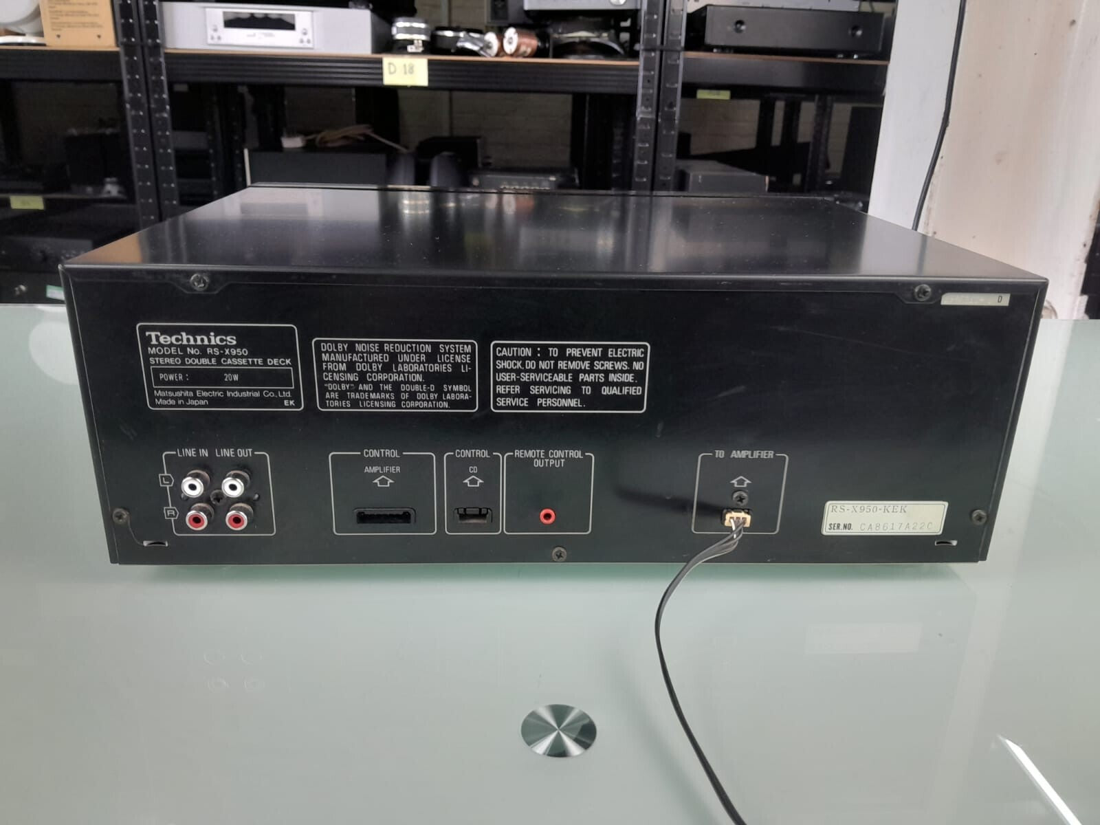 TECHNICS RS X950 STEREO DOUBLE CASSETTE DECK
