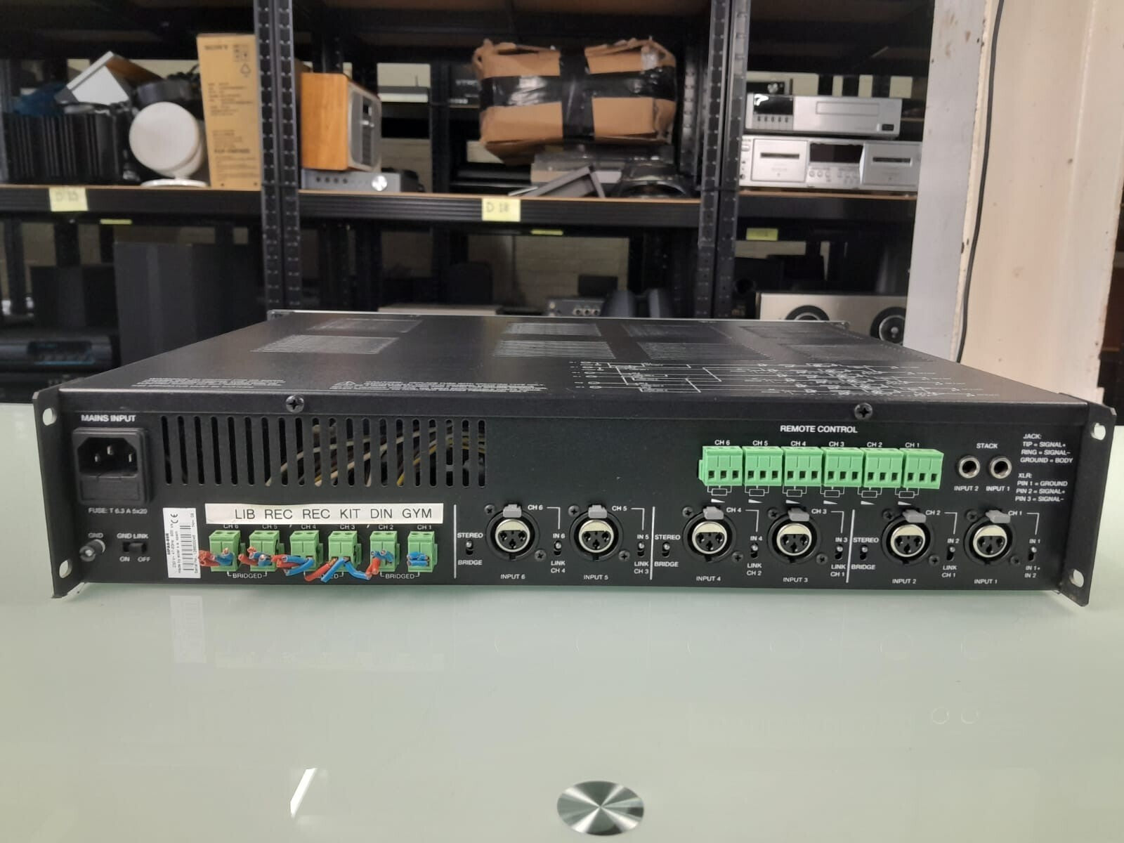 ECLER MPA6-80R MULTICHANNEL POWER AMPLIFIER
