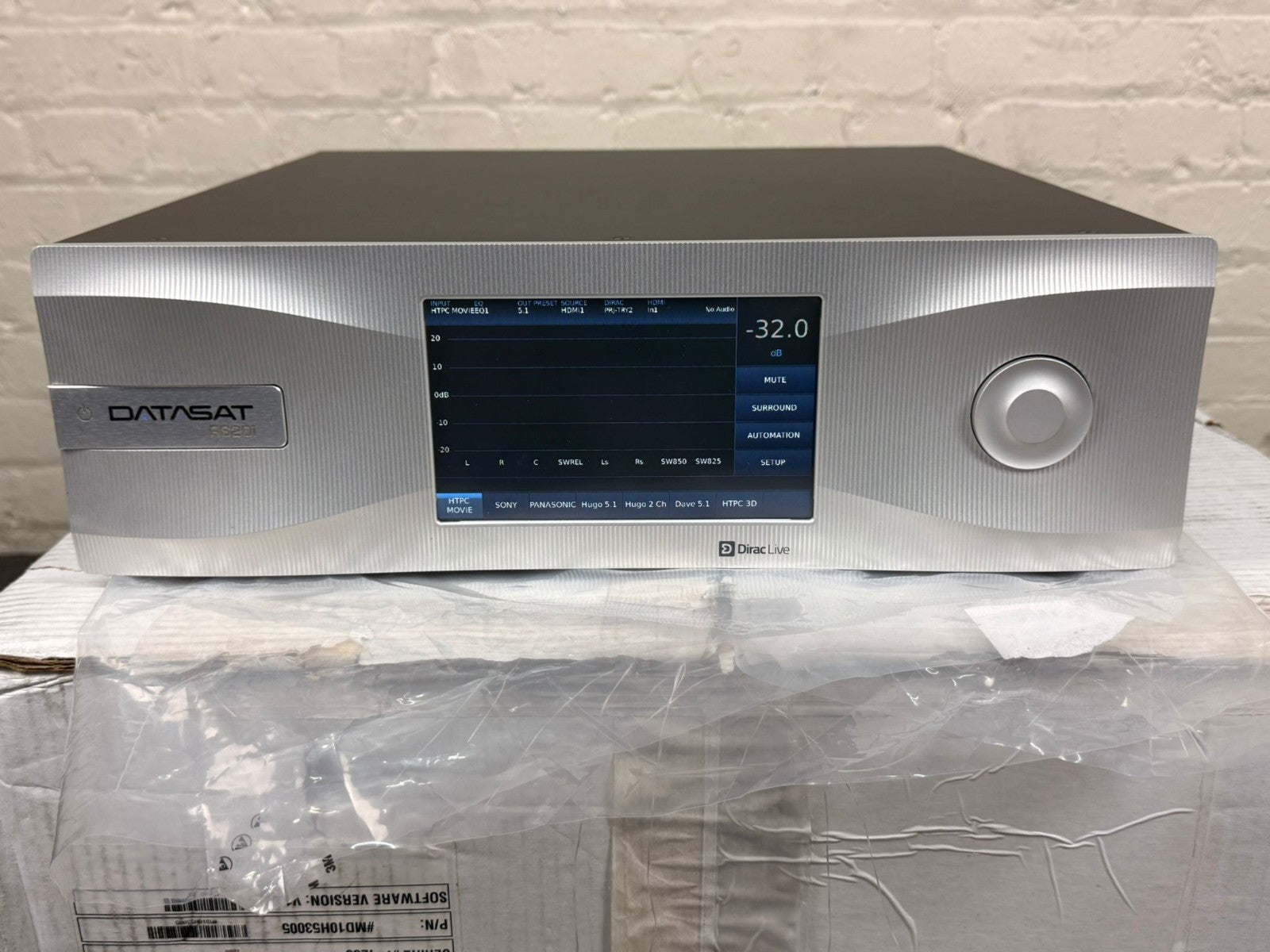 DATASAT RS20i 16-channel surround sound processor CINEMA