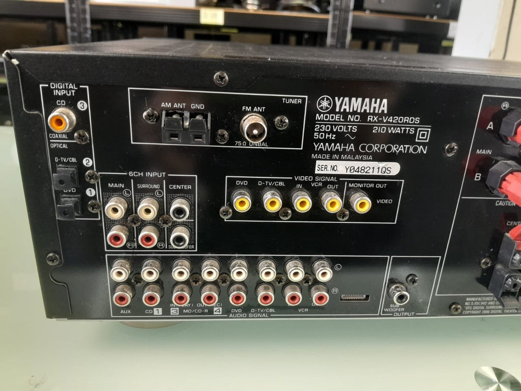 YAMAHA RX V420RDS NATURAL SOUND AV RECEIVER