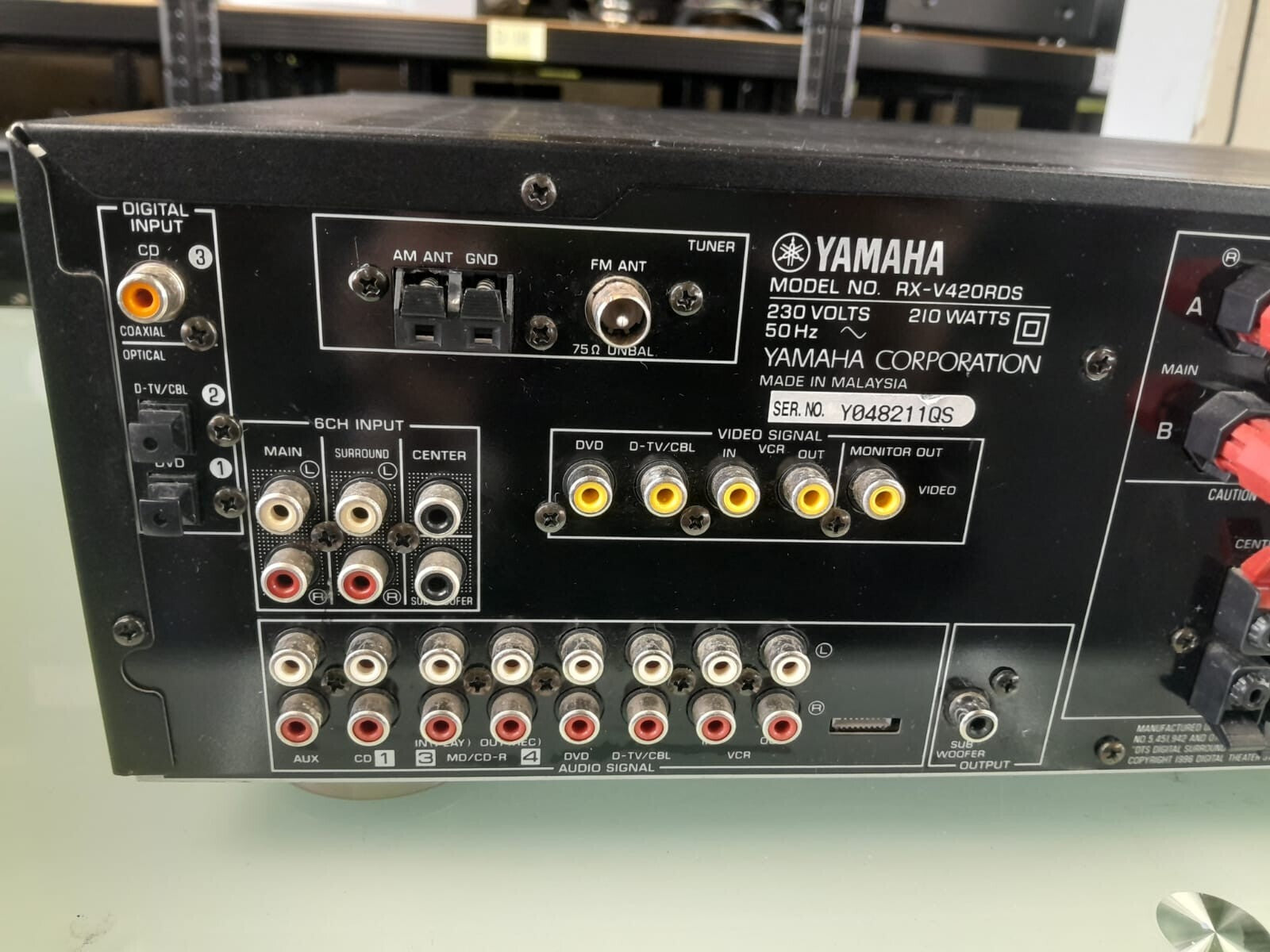 YAMAHA RX V420RDS NATURAL SOUND AV RECEIVER