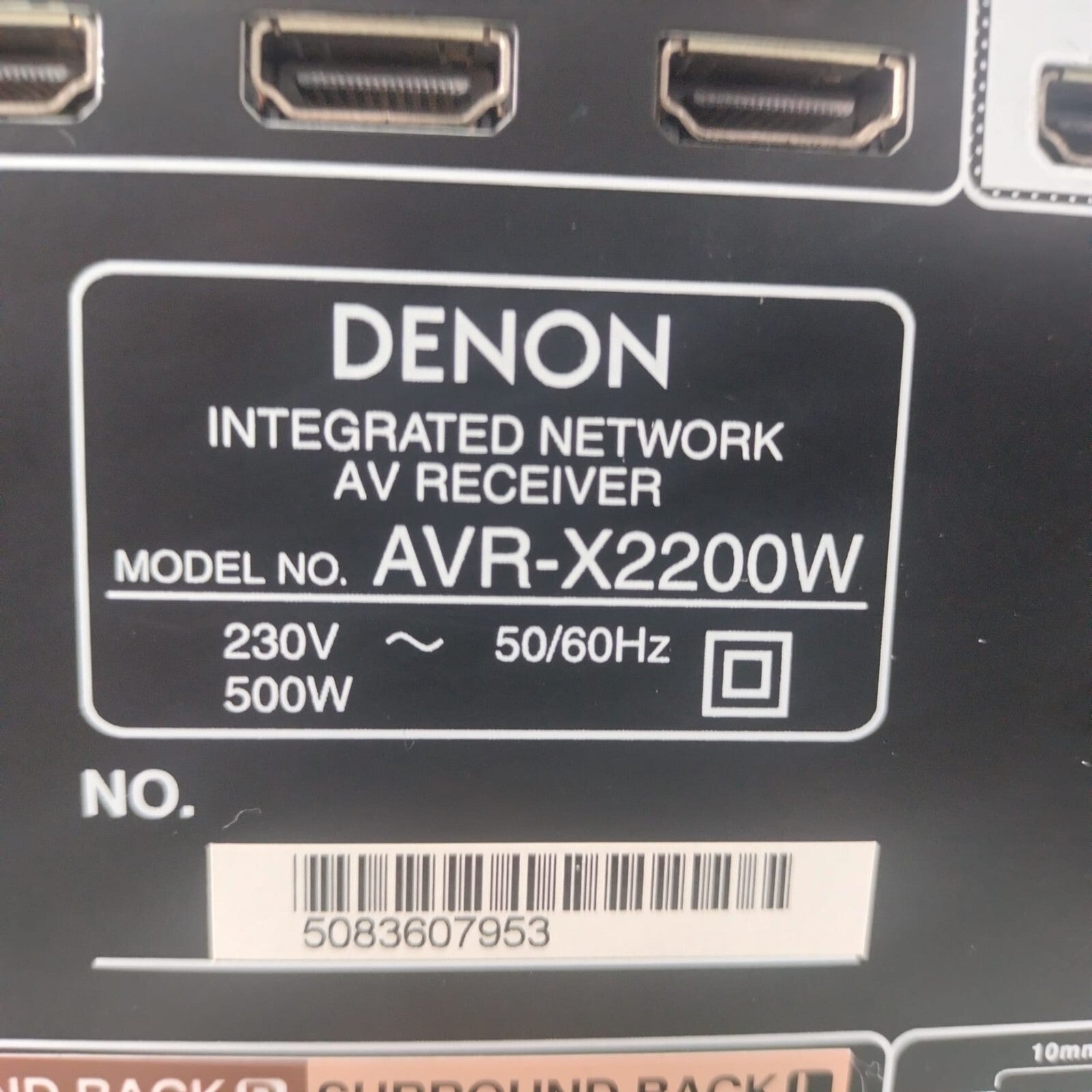 Denon AVR-X2200W Integrated Network AV Receiver