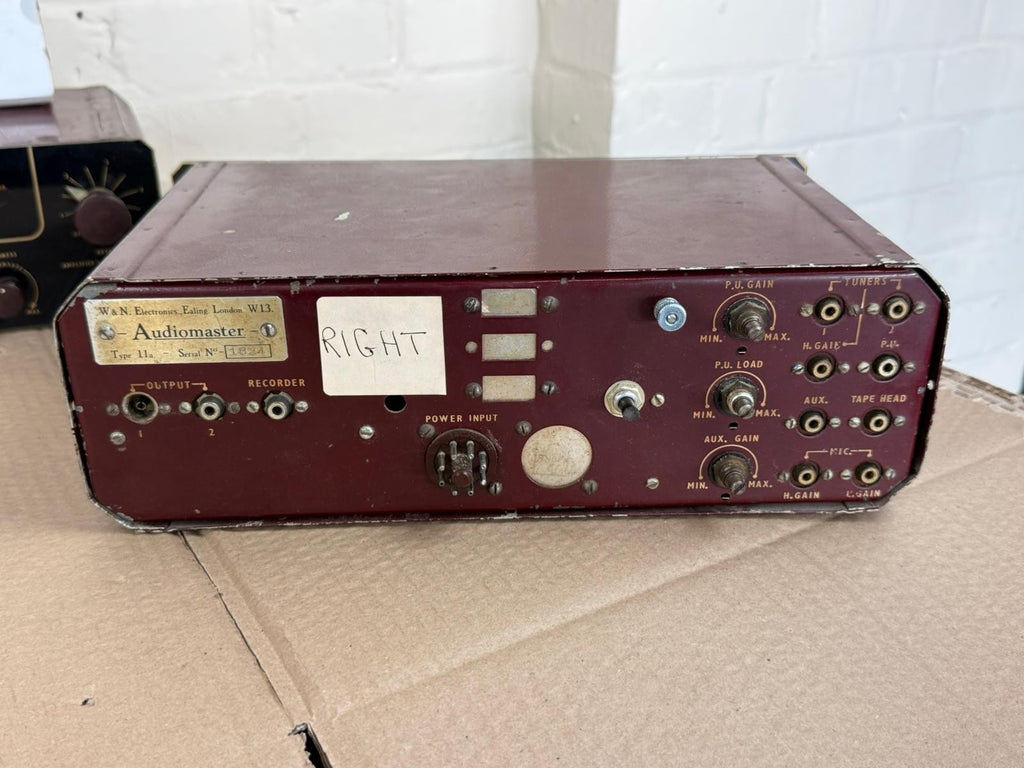 AUDIOMASTER TYPE 11A VALVE POWER AMPLIFIER PRE QUAD MONO BLOCKS