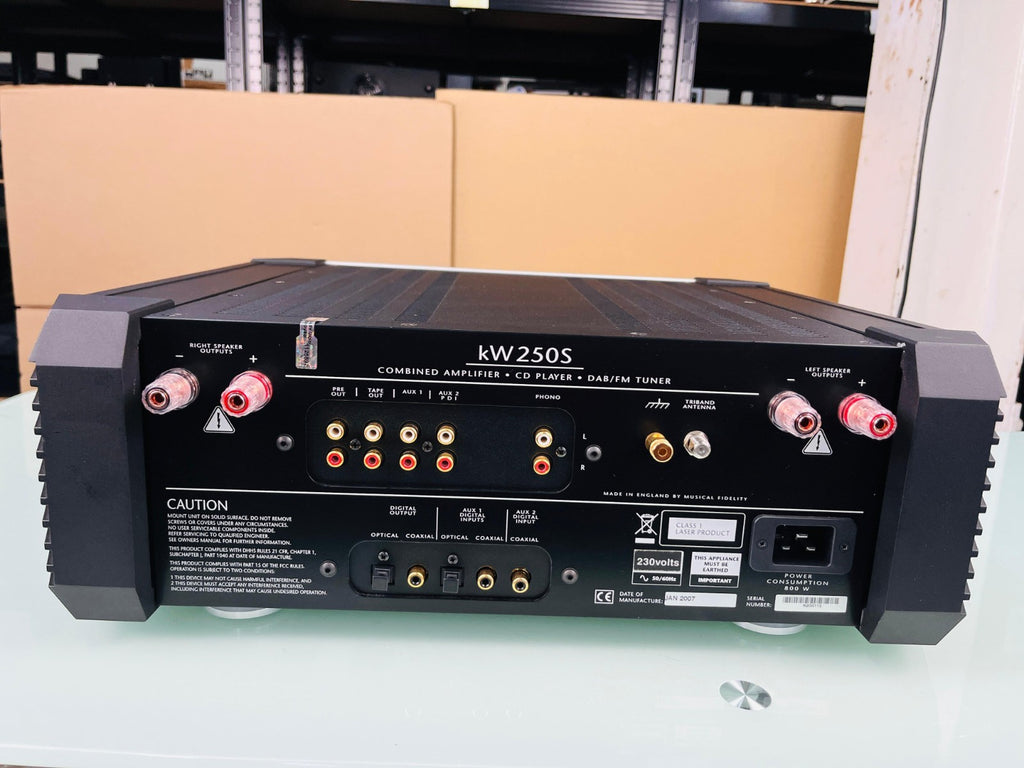MUSICAL FIDELITY KW 250S AMPLIFIER - CD PLAYER- DAB / FM TUNER