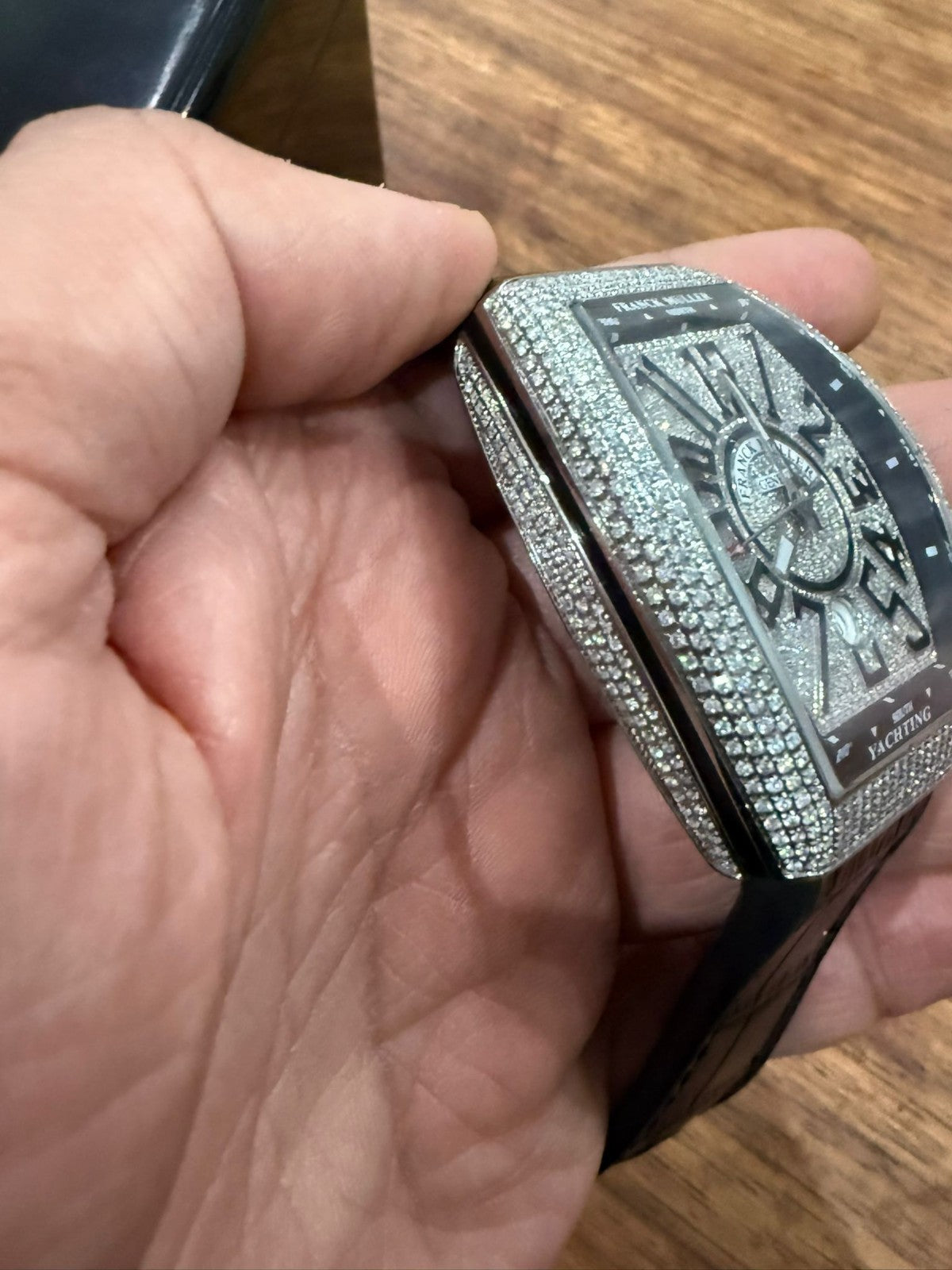 FRANCK MULLER VANGUARD DIAMOND ICED MASTER COMPLICATIONS V 45 SC DT YACHTING