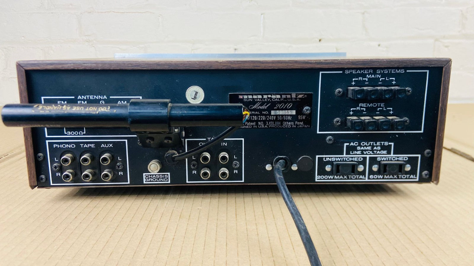MARANTZ 2010 STEREOPHONIC RECEIVER
