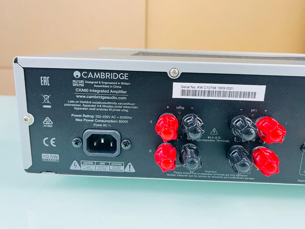 CAMBRIDGE AUDIO CXA60 INTEGRATED AMPLIFIER WITH REMOTE