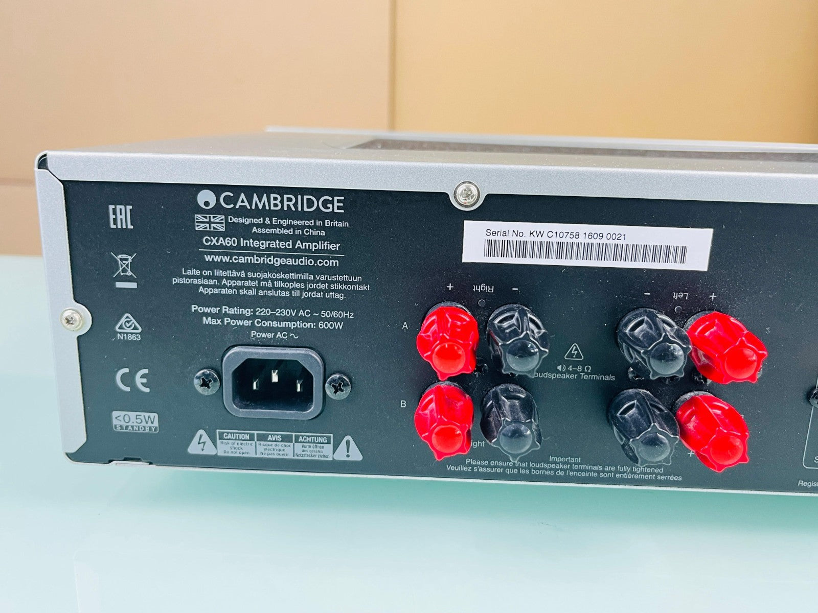 CAMBRIDGE AUDIO CXA60 INTEGRATED AMPLIFIER WITH REMOTE