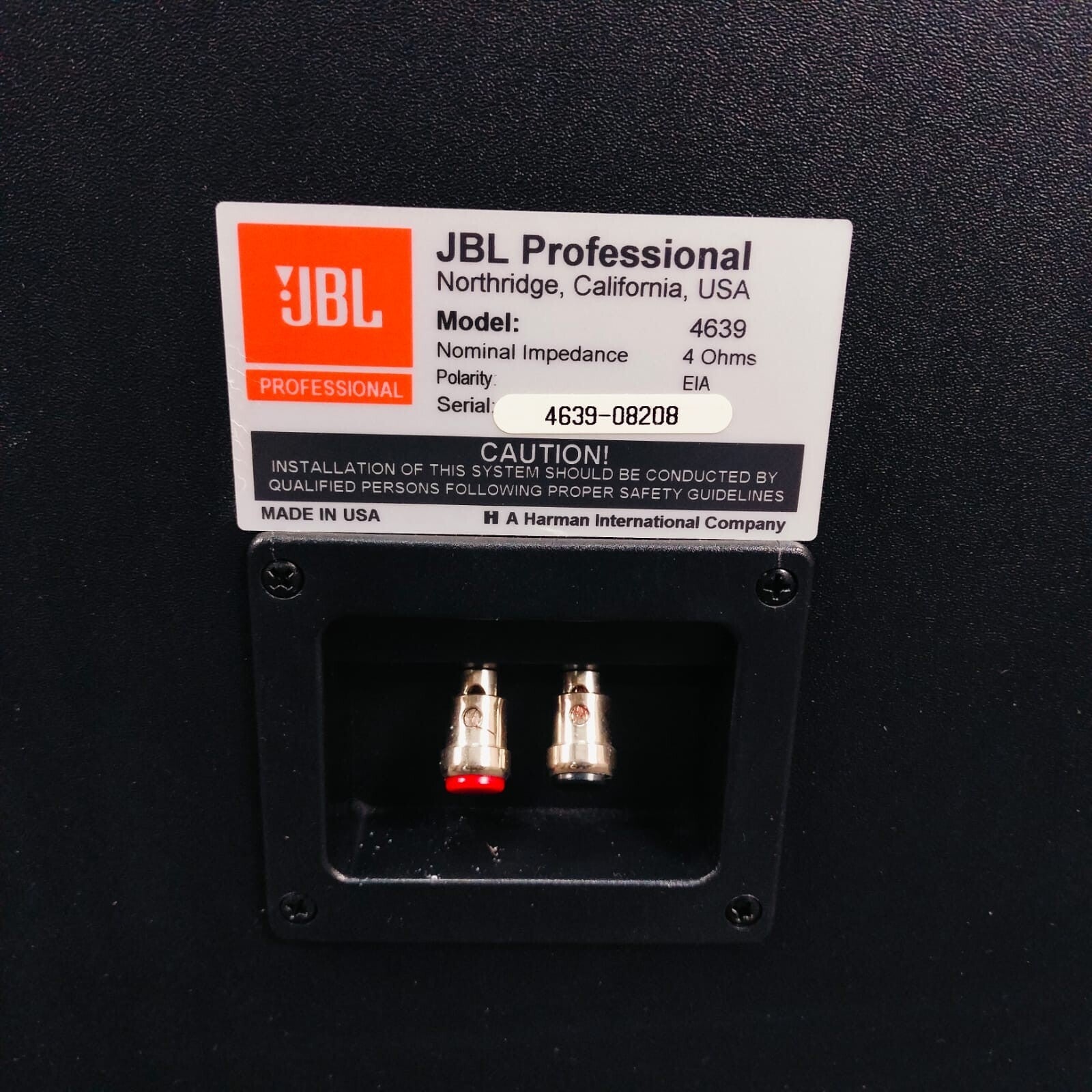 JBL 4639 SINGLE SPEAKER