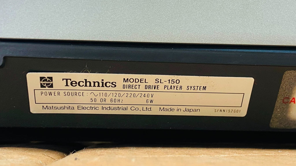 Technics SL-150 Direct Drive Turntable with SME Armboard