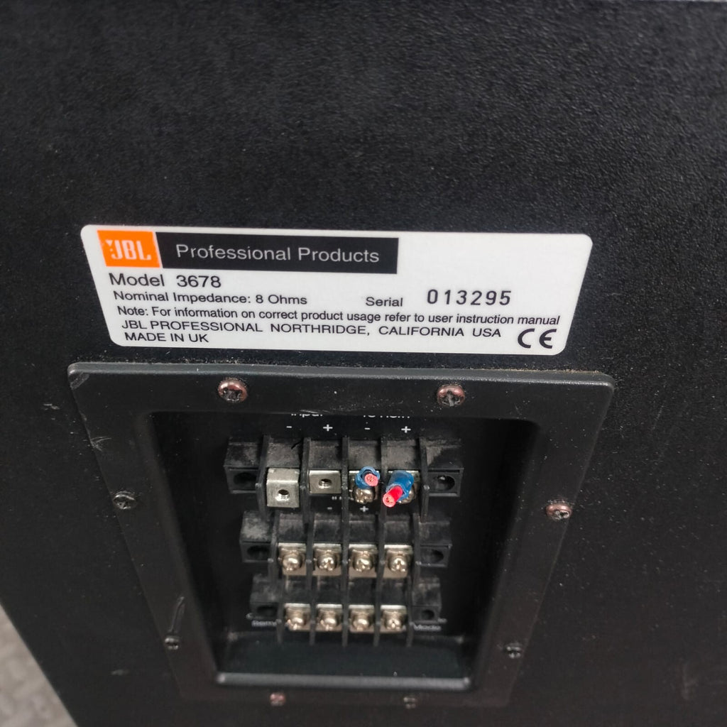 JBL 3678 Single Speaker Bass Box Subwoofer #002