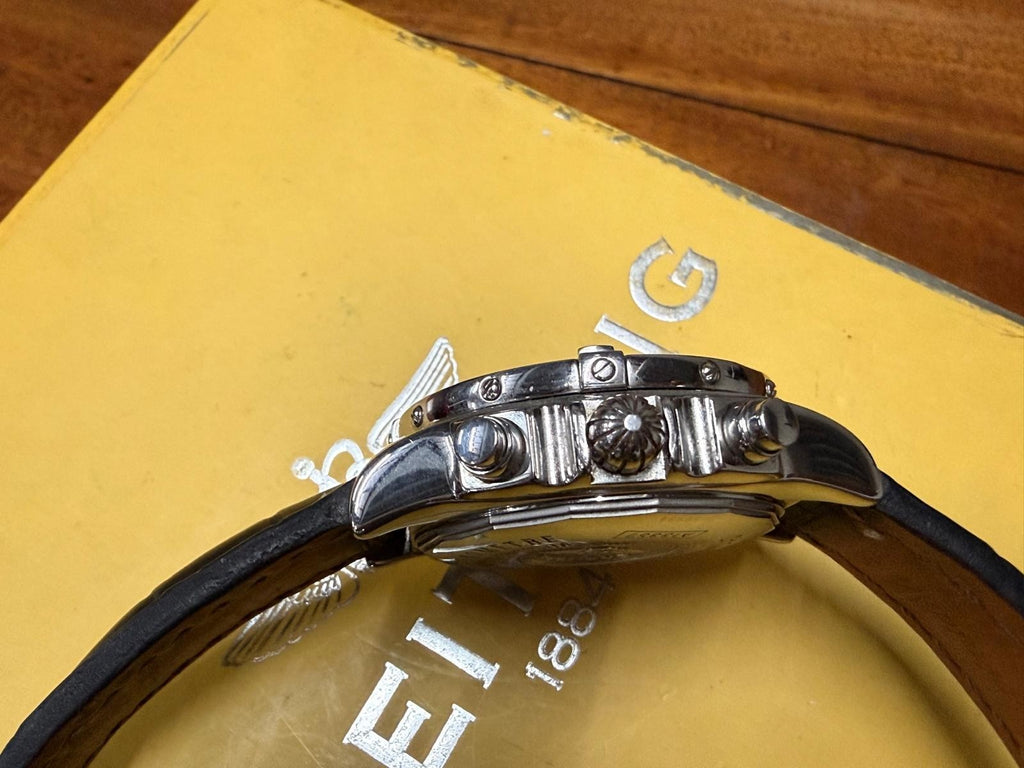 SERVICED! BREITLING 1884 CHRONO COCKPIT A13357 WATCH WITH BOX AND PAPERS