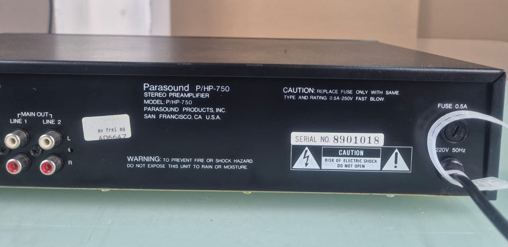 PARASOUND P/HP 750 STEREO PREAMPLIFIER