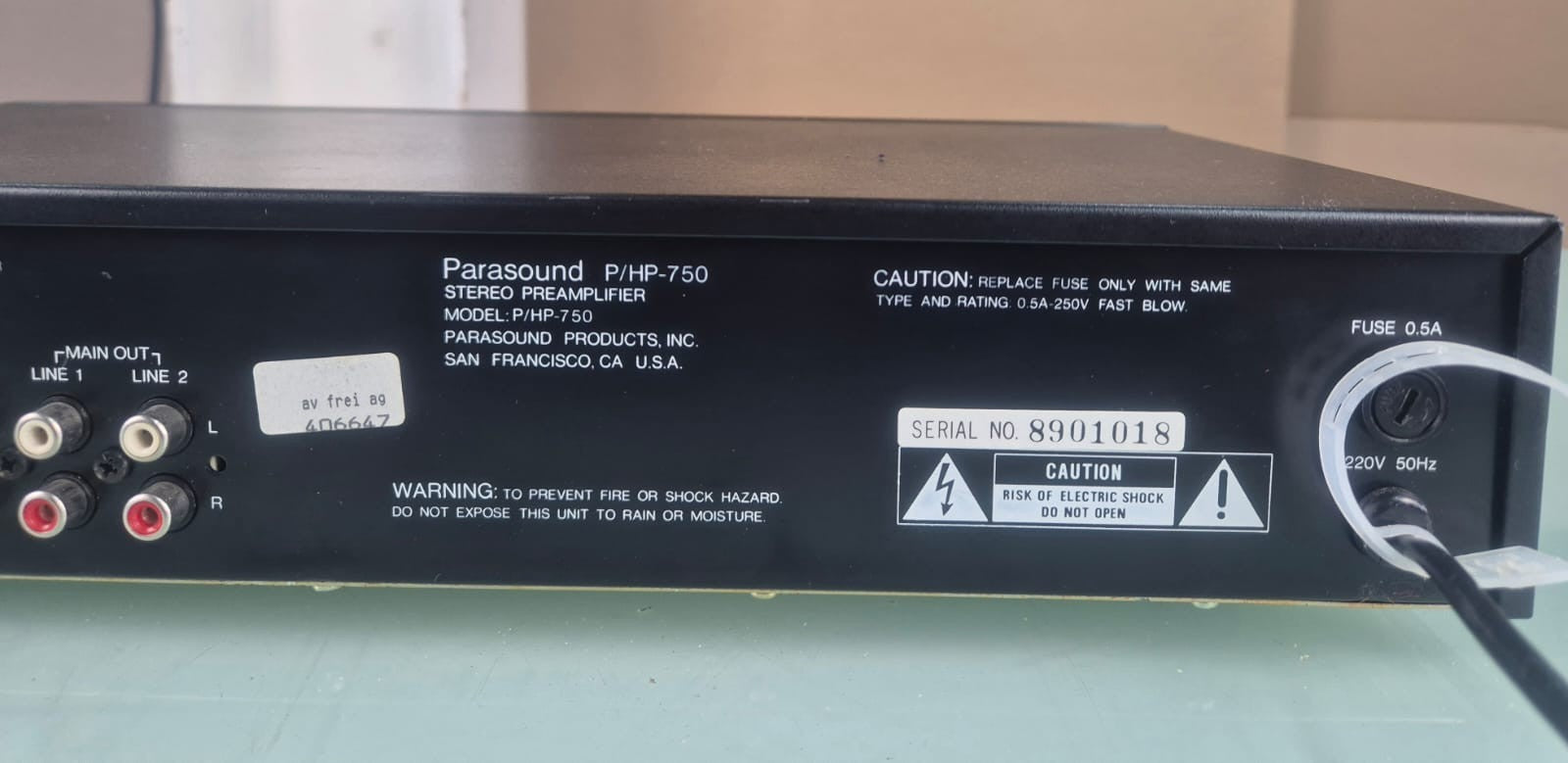 PARASOUND P/HP 750 STEREO PREAMPLIFIER