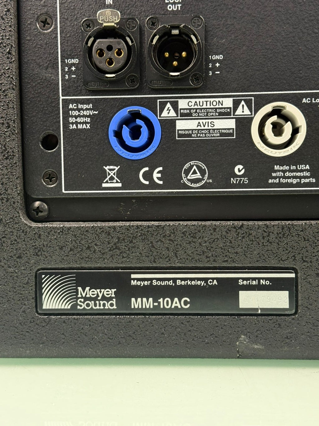 MEYER SOUND MM 10AC SUBWOOFER