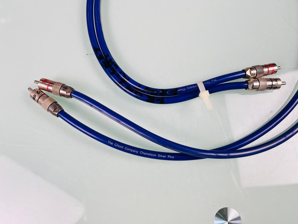 THE CHORD COMPANY CHAMELEON SILVER PLUS RCA INTERCONNECT  CABLES #002