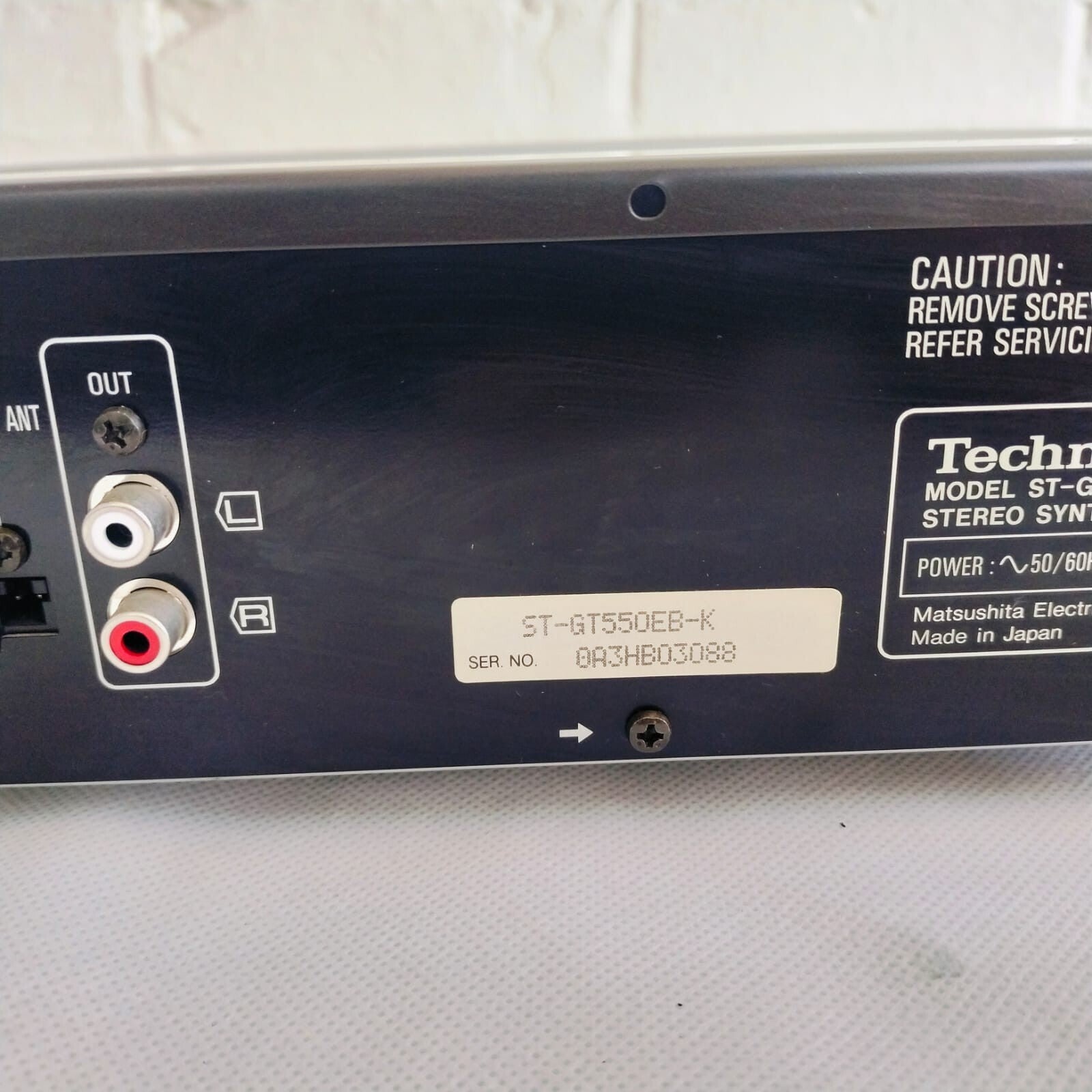 TECHNICS ST GT550 STEREO SYNTHESIZER TUNER