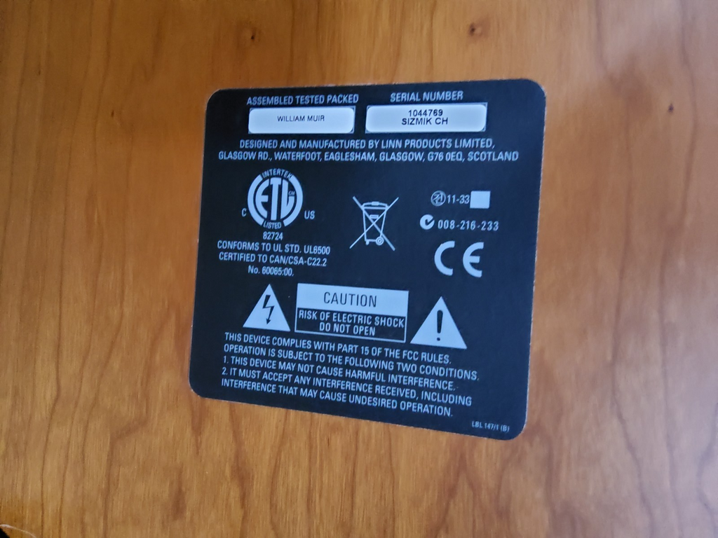 LINN SIZMIK ACTIVE SUBWOOFER 9.5INCH