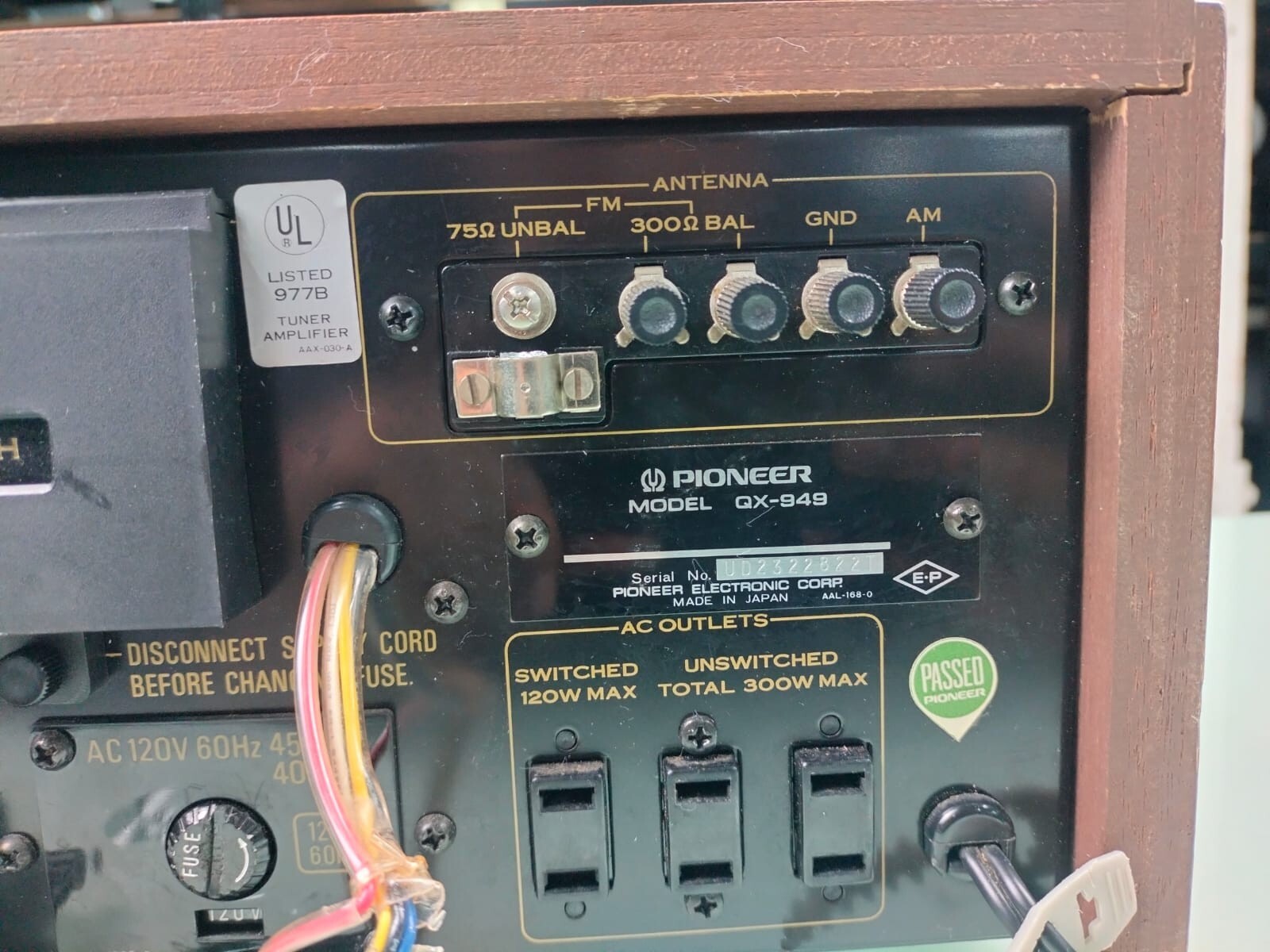 PIONEER QX-949 Quadrphonic 4 CHANNEL RECEIVER